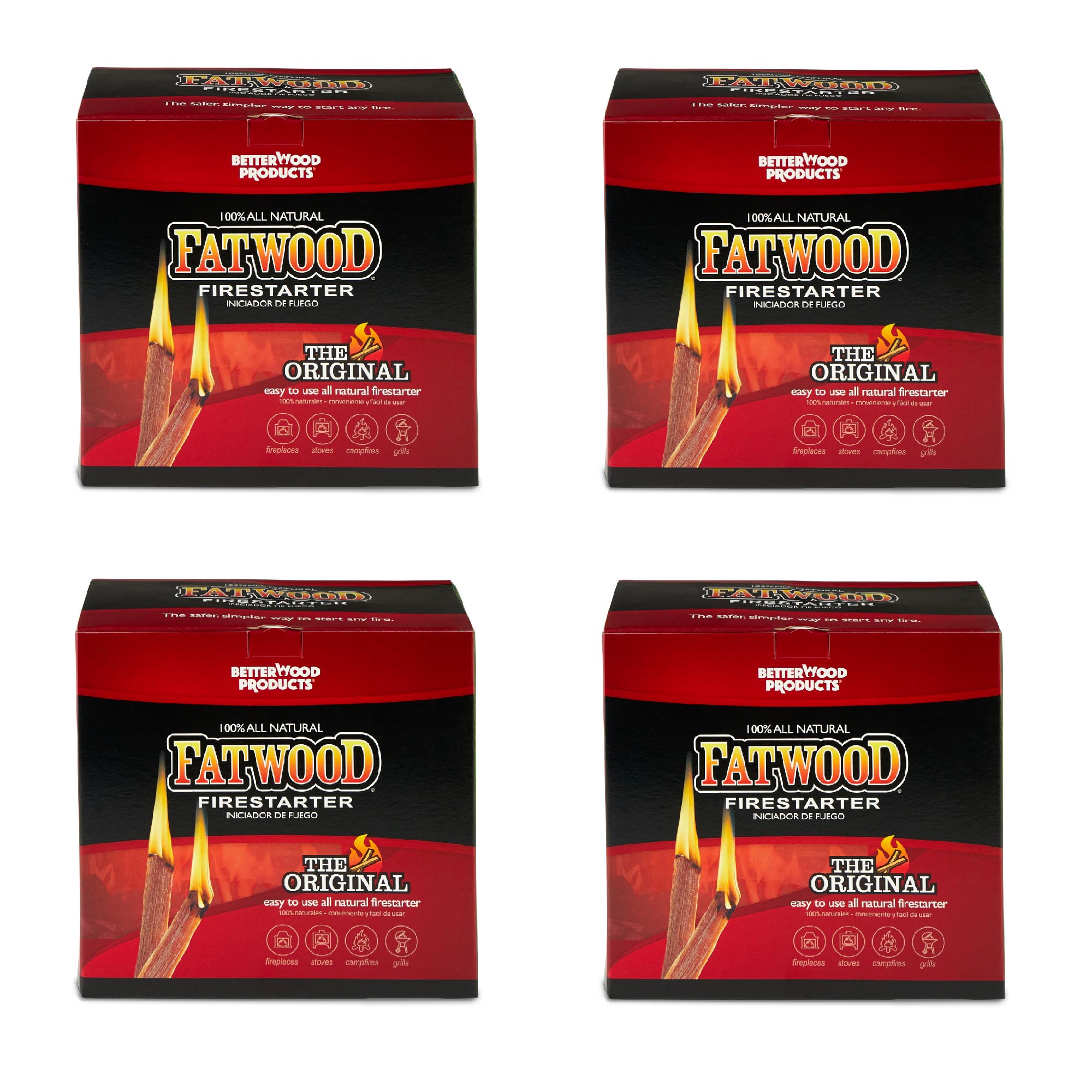 BetterWood Products 172993 10-lbs. Natural Firestarter 4 -Pack