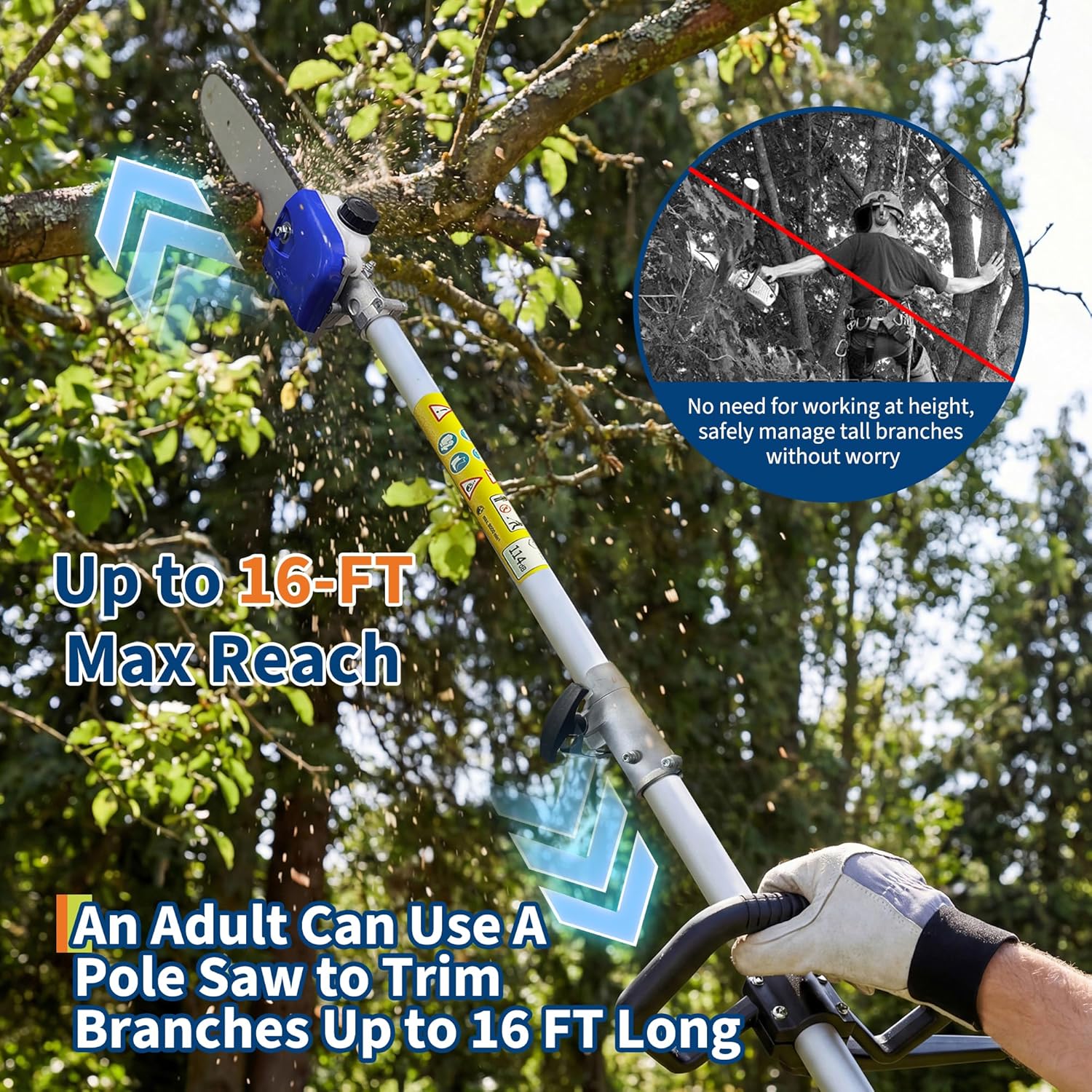 IdealHouse YF-PPG-348Q6IV9 Cordless-Pole-Saw - View #6