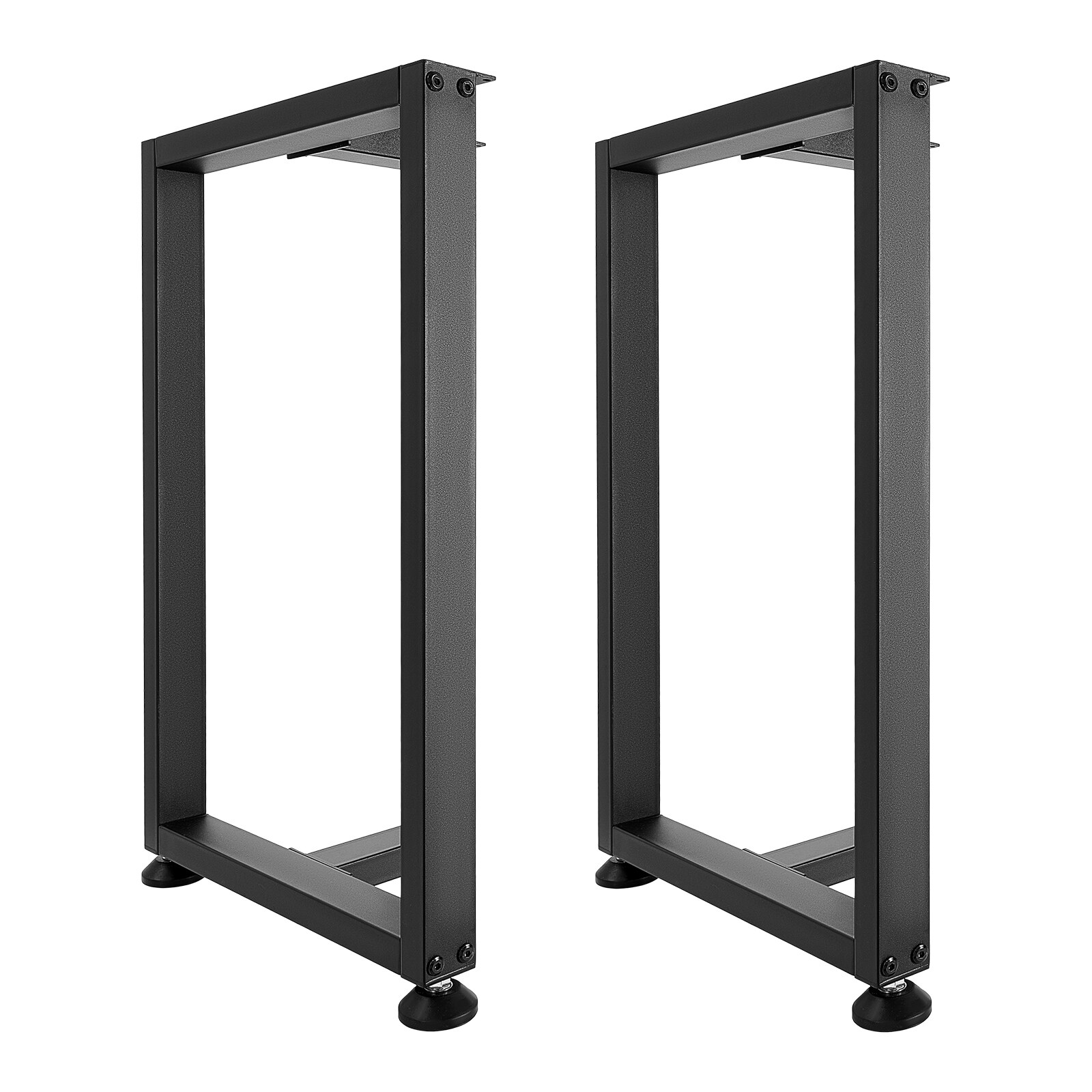 GIVIMO Table Legs Set of 2 29.1-in H x 17.7-in W Square T-Shape Steel Furniture Legs Modular Design 2204-lb Max Load Heavy Duty for Home Office Desk Dinner Table Workbench Black