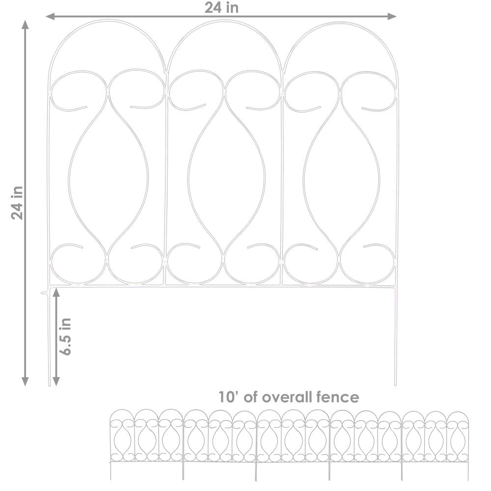 Sunnydaze Decor HMI-622-W Garden-Utility-Fencing - View #4