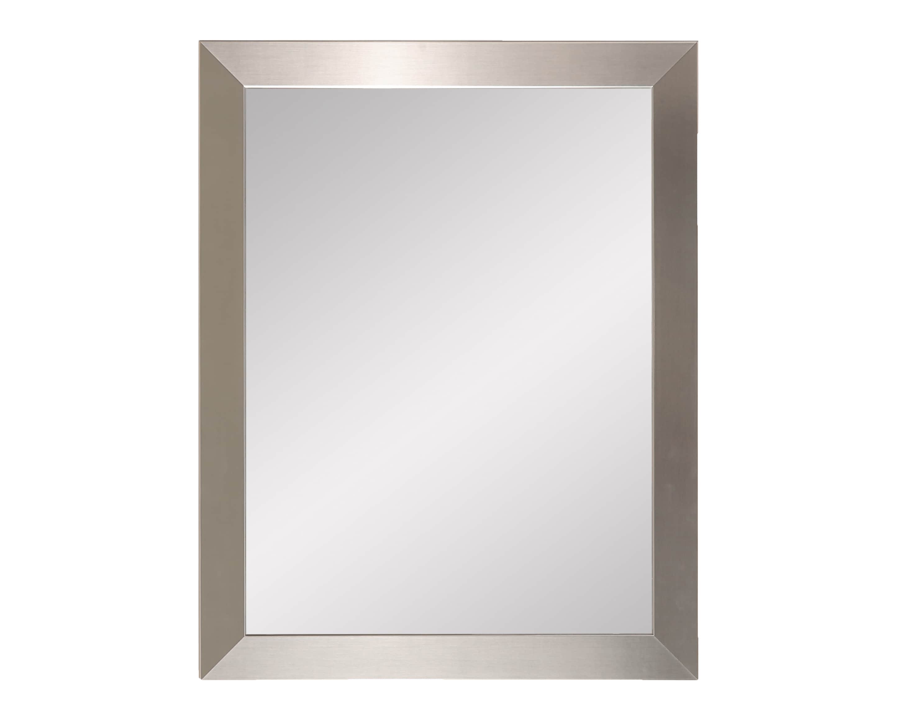 BrandtWorks BM001M 27-Inches W x 32.0-Inches H Rectangle Silver Framed Wall Mirror