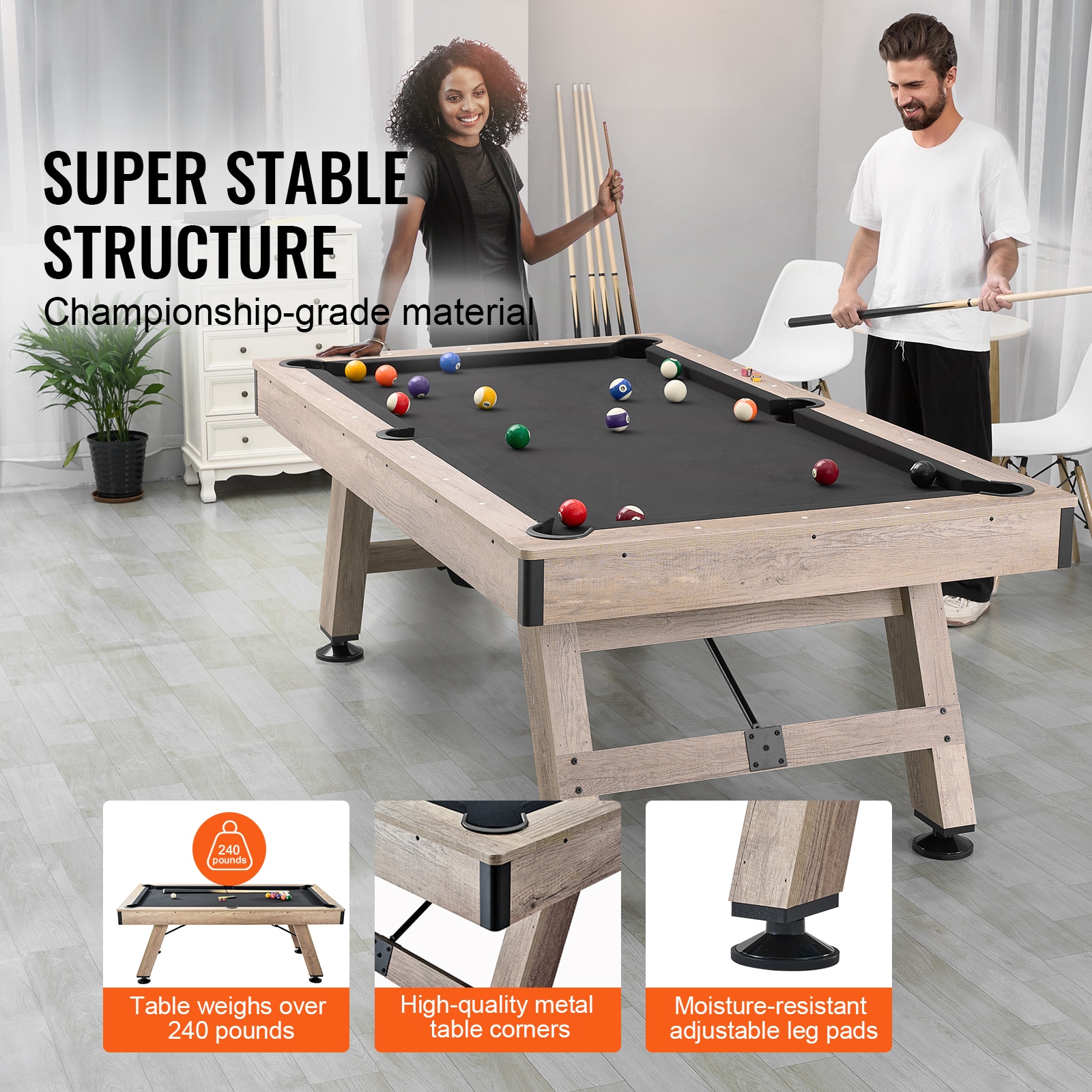VEVOR SCAXTTQZHZMR05316V0 Pool-Table - View #2