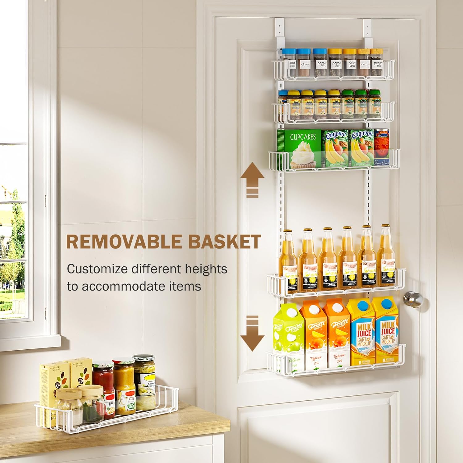 Delamu B0DRD2WXK8 Pull-Out-Cabinet-Baskets - View #3