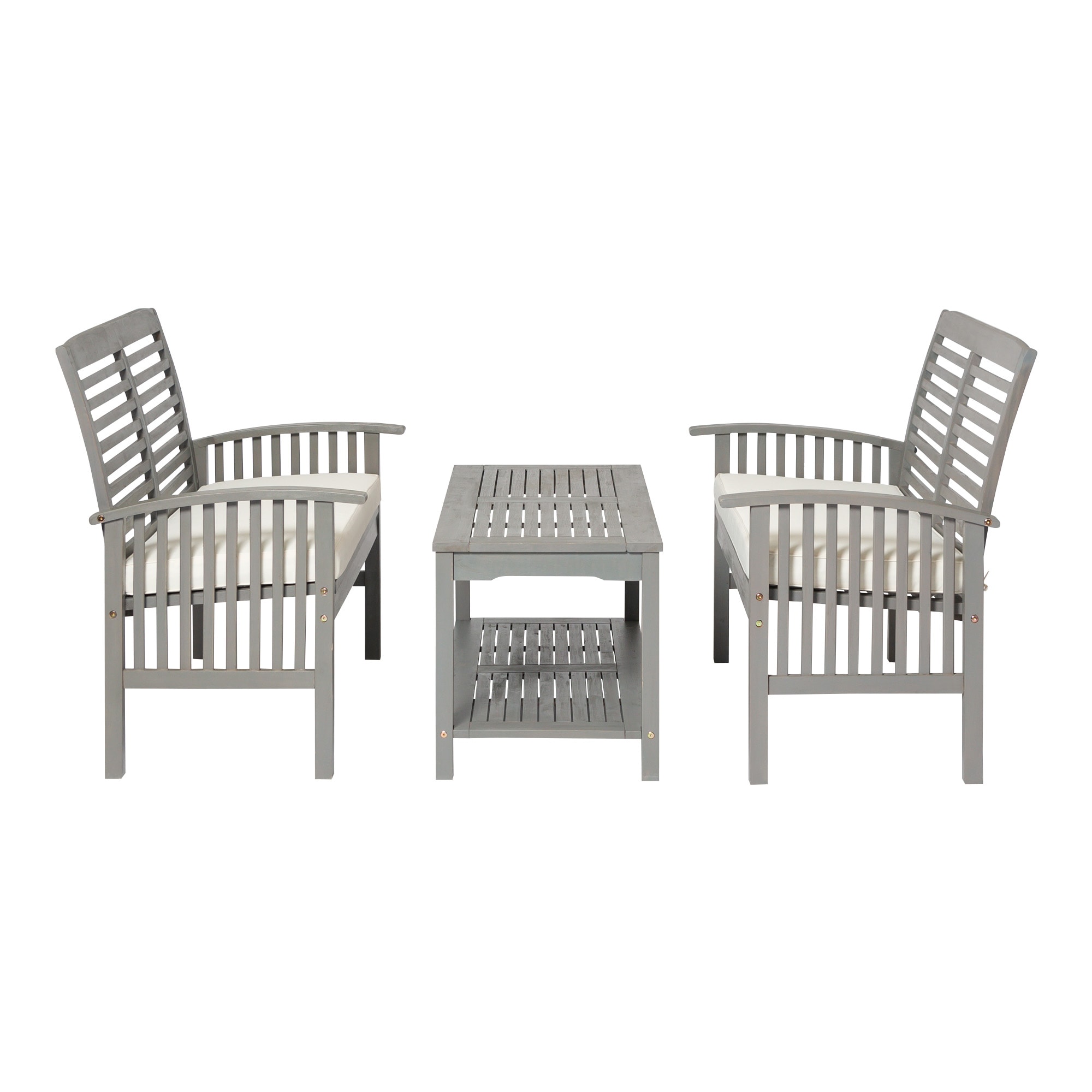 Walker Edison LWW3SGW-2LST Patio-Conversation-Sets - View #2