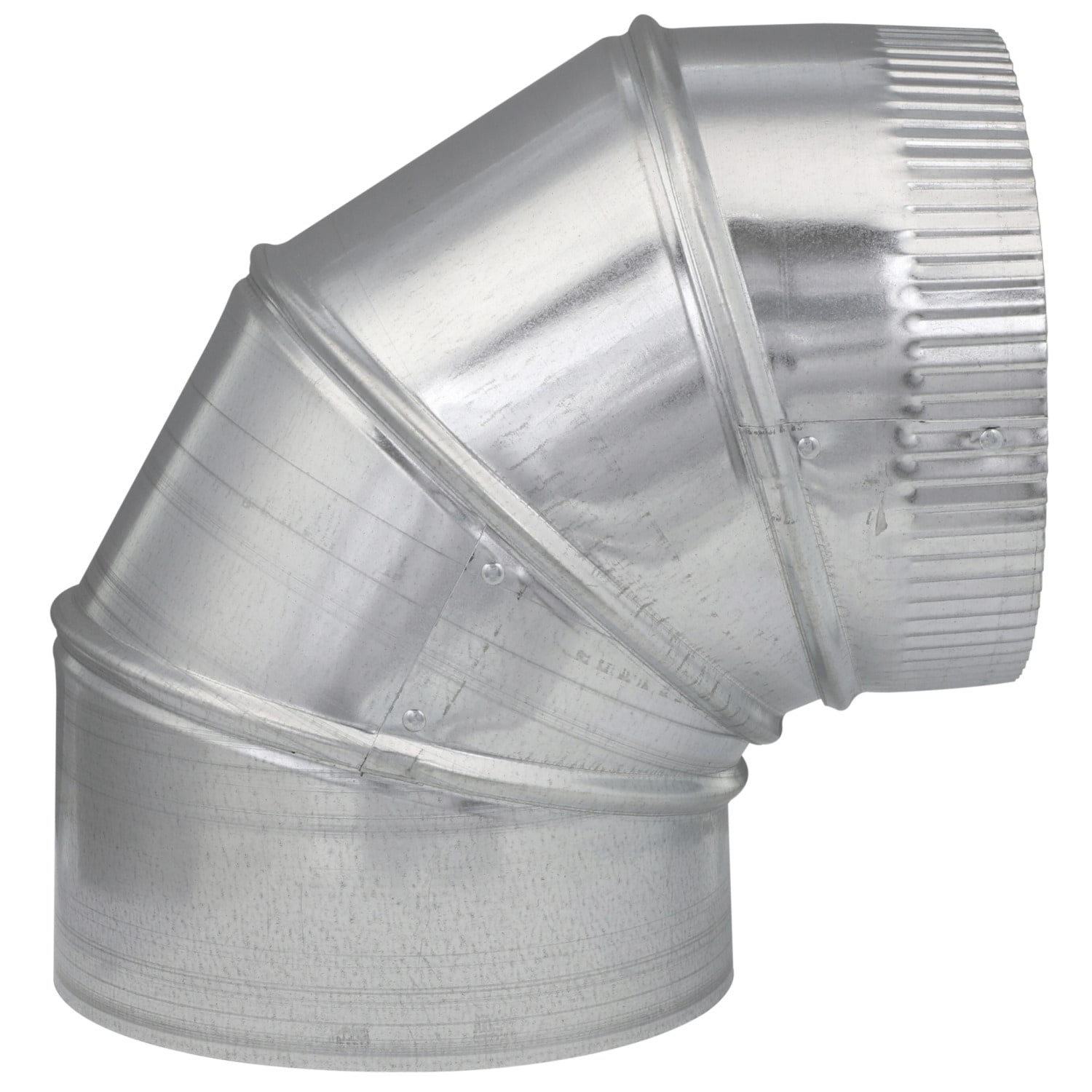 Ø 80 mm 45° Elbow Pressed Bend Duct Fitting For Circular Spiral Ducting Made Of Galvanised Steel