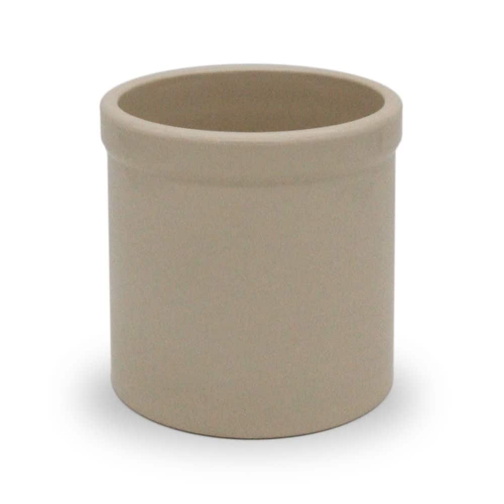 Lehman's 02060 Ohio Stoneware High Bristol Pickling and Fermenting Crock 2 Quart