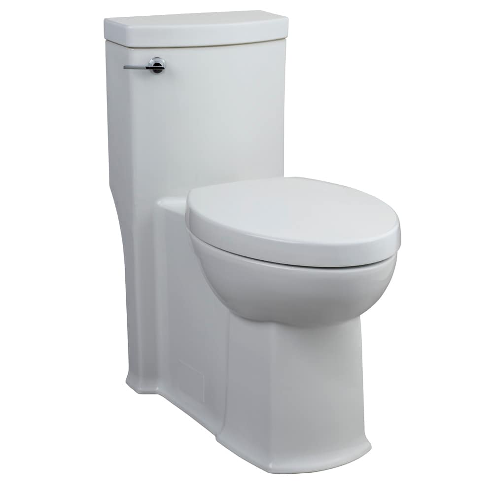 American Standard Boulevard White Elongated Chair Height WaterSense Soft Close Toilet 12-in Rough-In 1.28-GPF