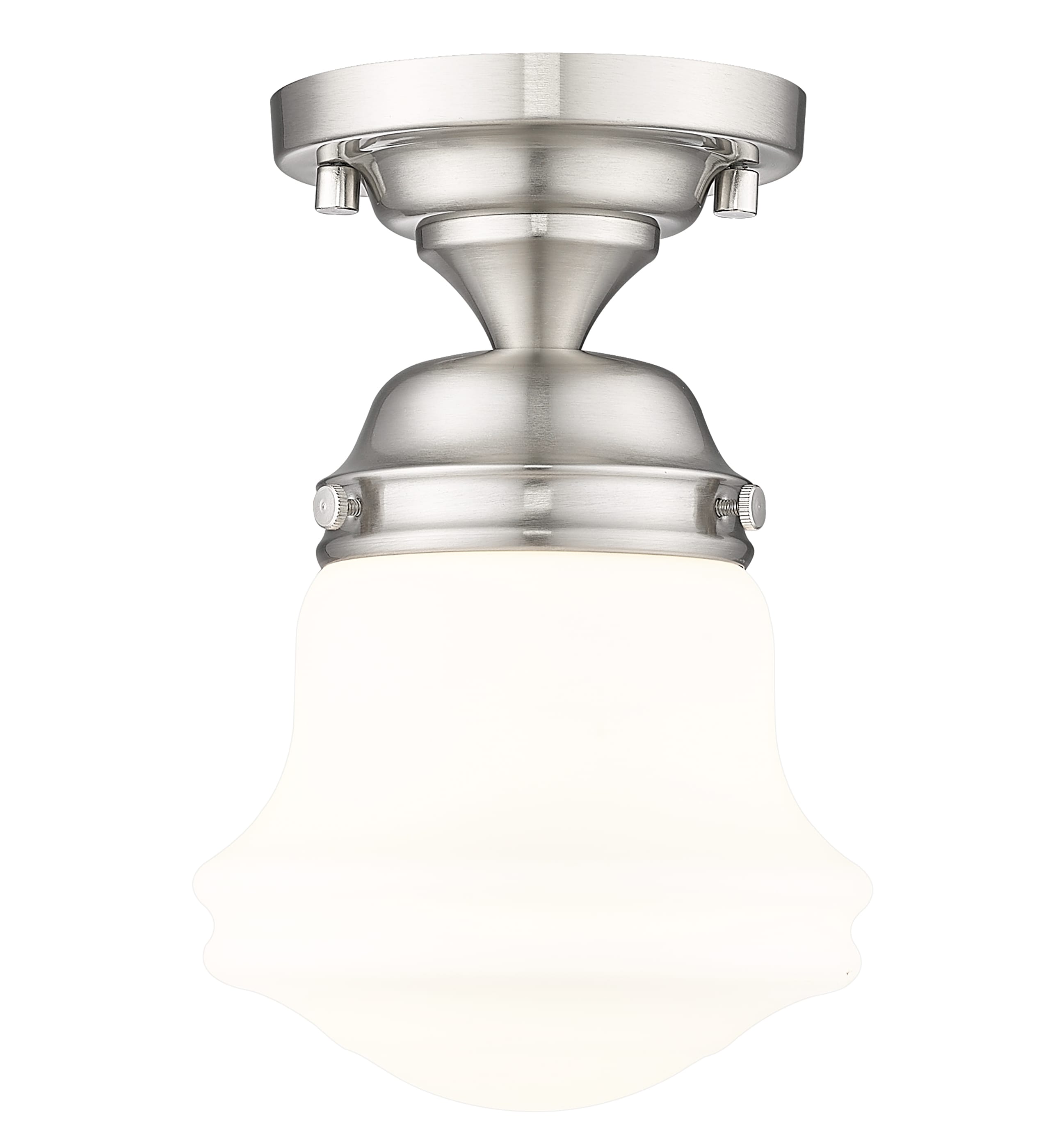 Z-Lite 735F1-BN Vaughn 1 -Light 6-in Brushed Nickel Flush Mount Light