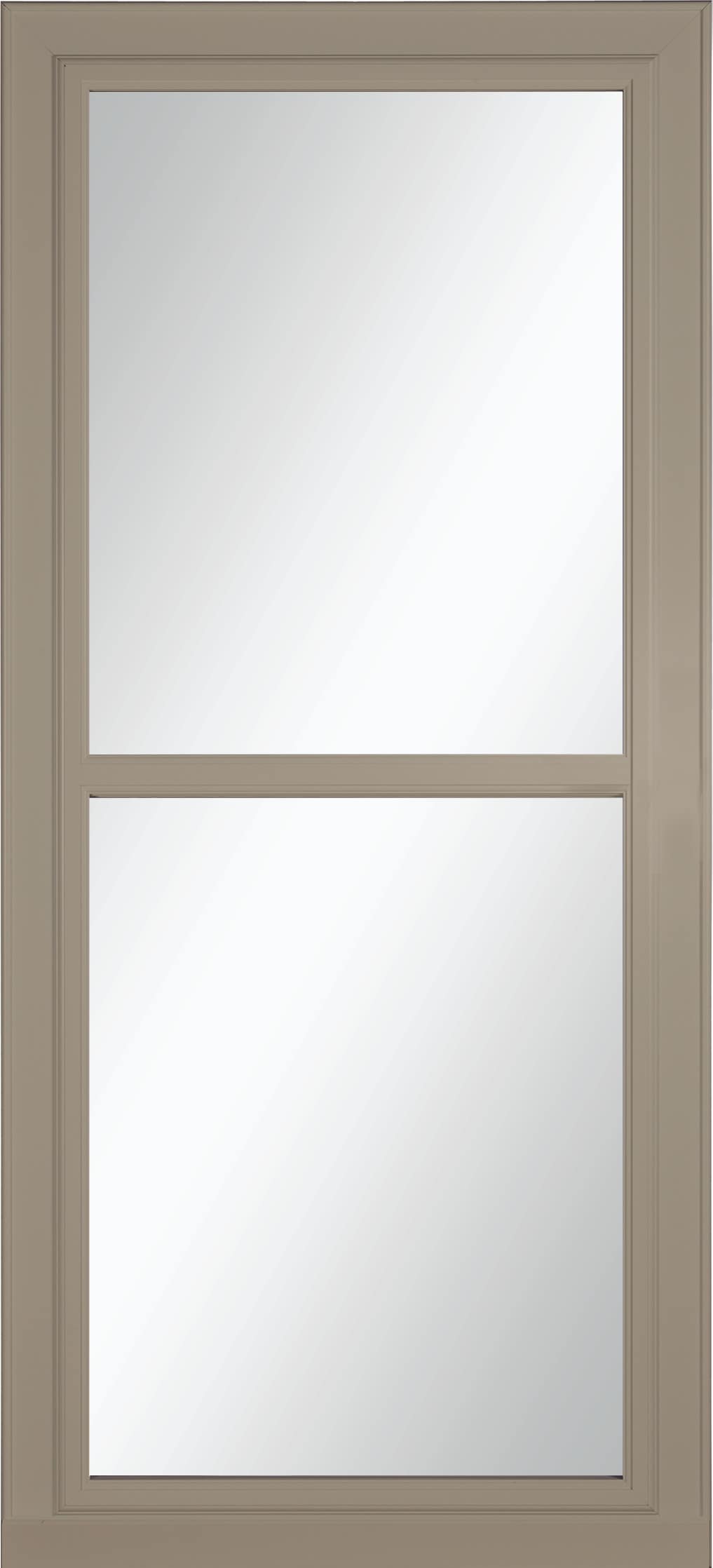 Tradewinds Selection 36-in x 96-in Sandstone Full-view Retractable Screen Aluminum Storm Door in Brown | - LARSON 14604099