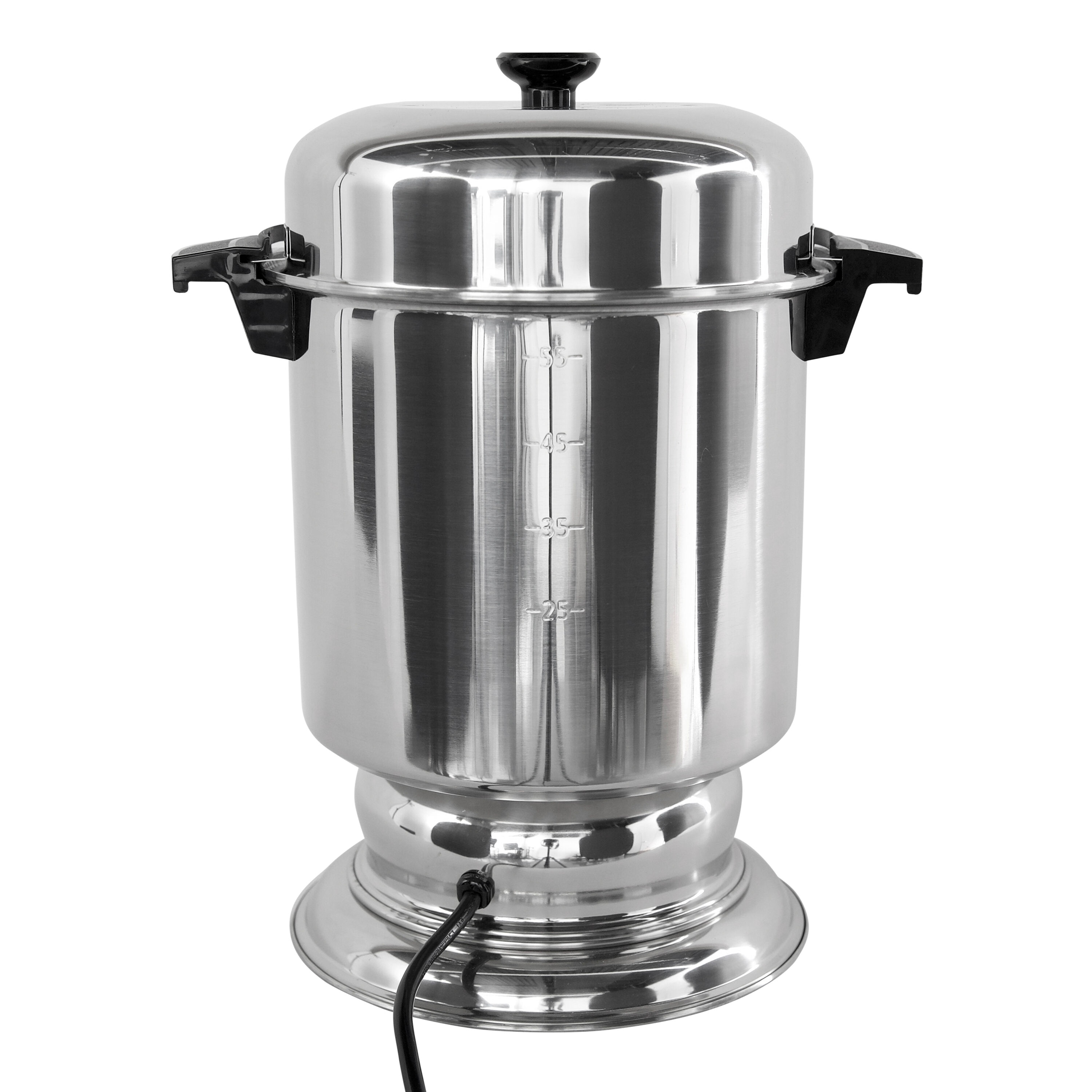 West Bend 13550 Coffee Urn Commercial Polished Stainless Steel Features  Automatic Temperature Control Large Capacity with Fast Brewing and Easy  Clean