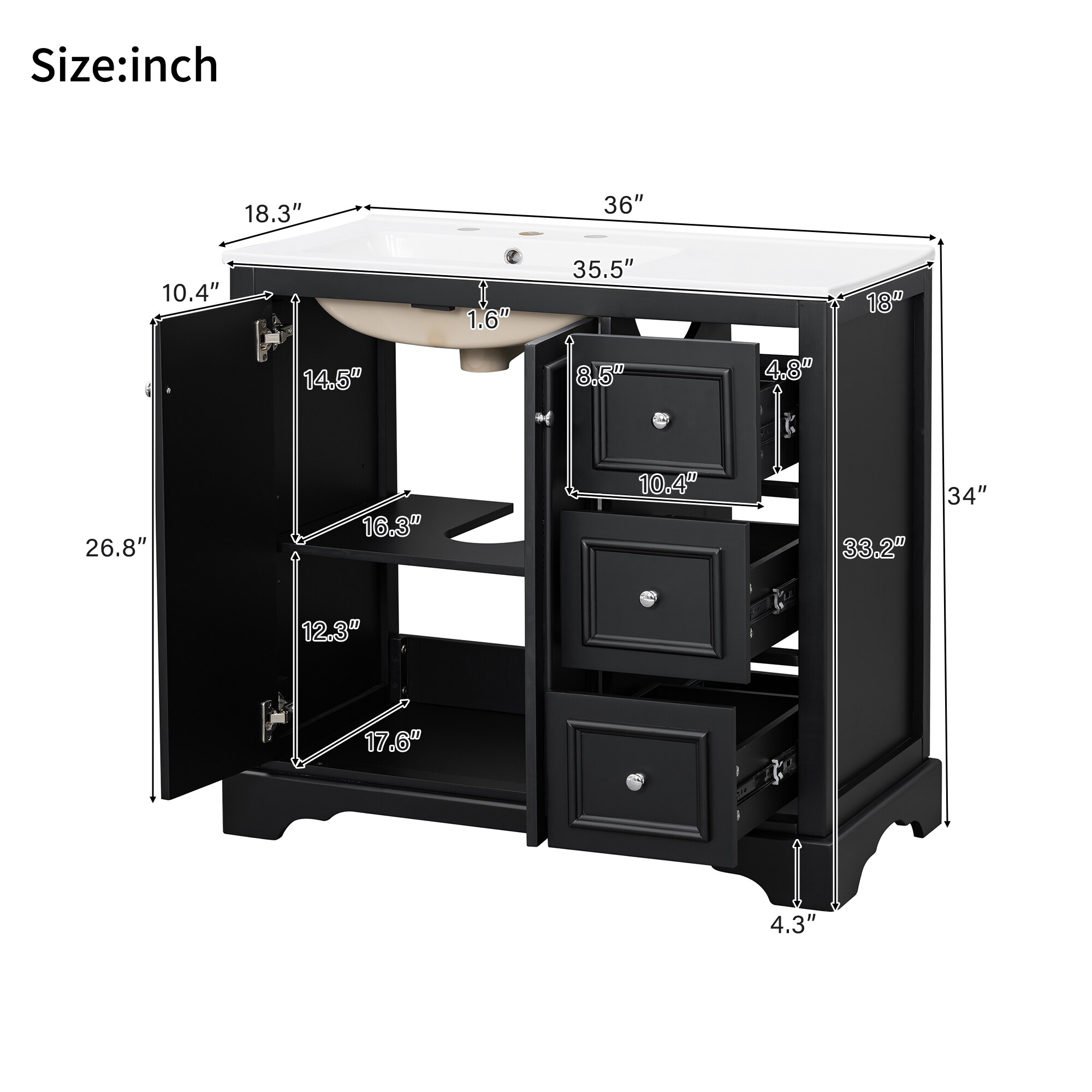 ModernLuxe L3P-N729P292966B Bath-Vanity-Combo - View #5