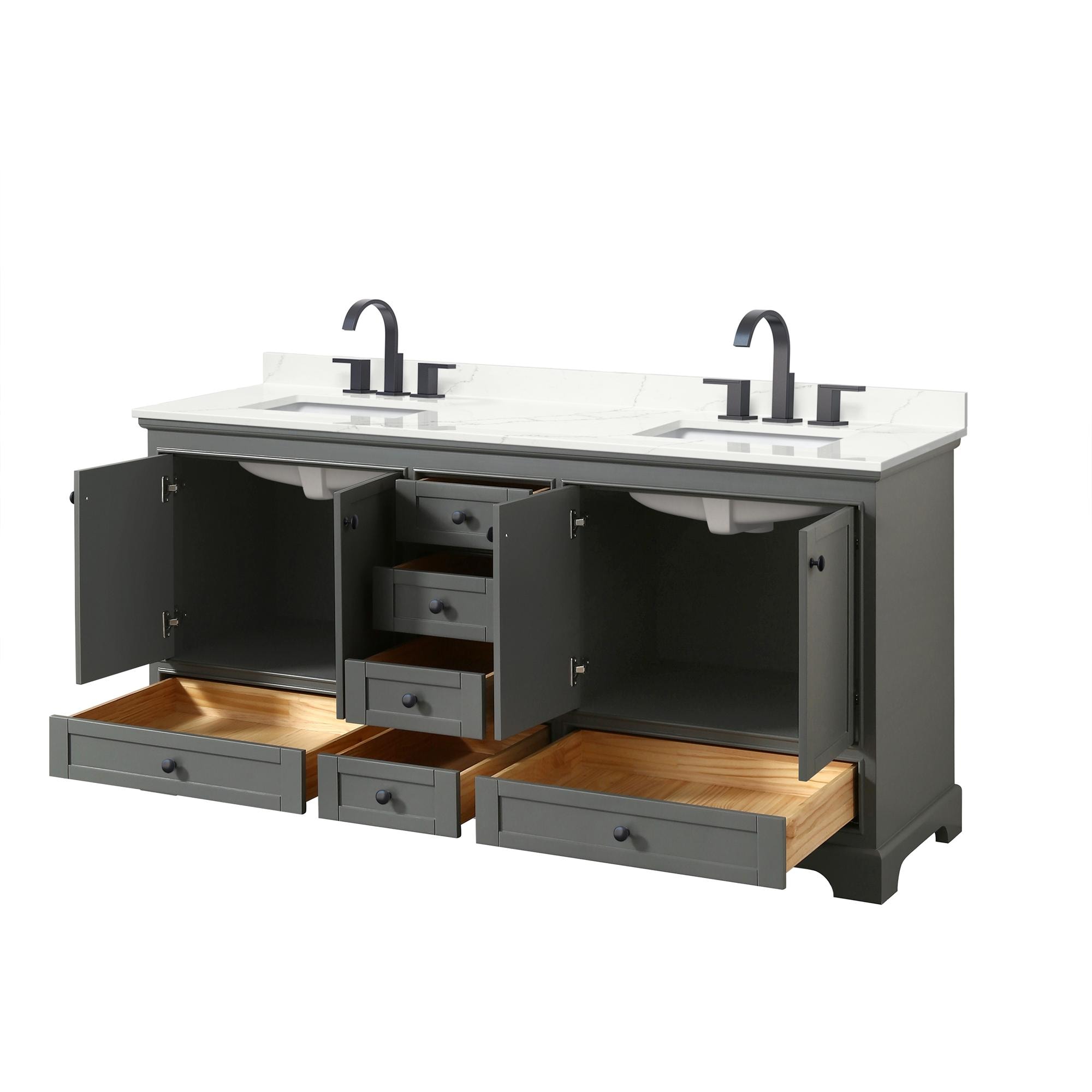 Wyndham Collection WCS202072DGBGTUS3MXX Bath-Vanity-Combo - View #2
