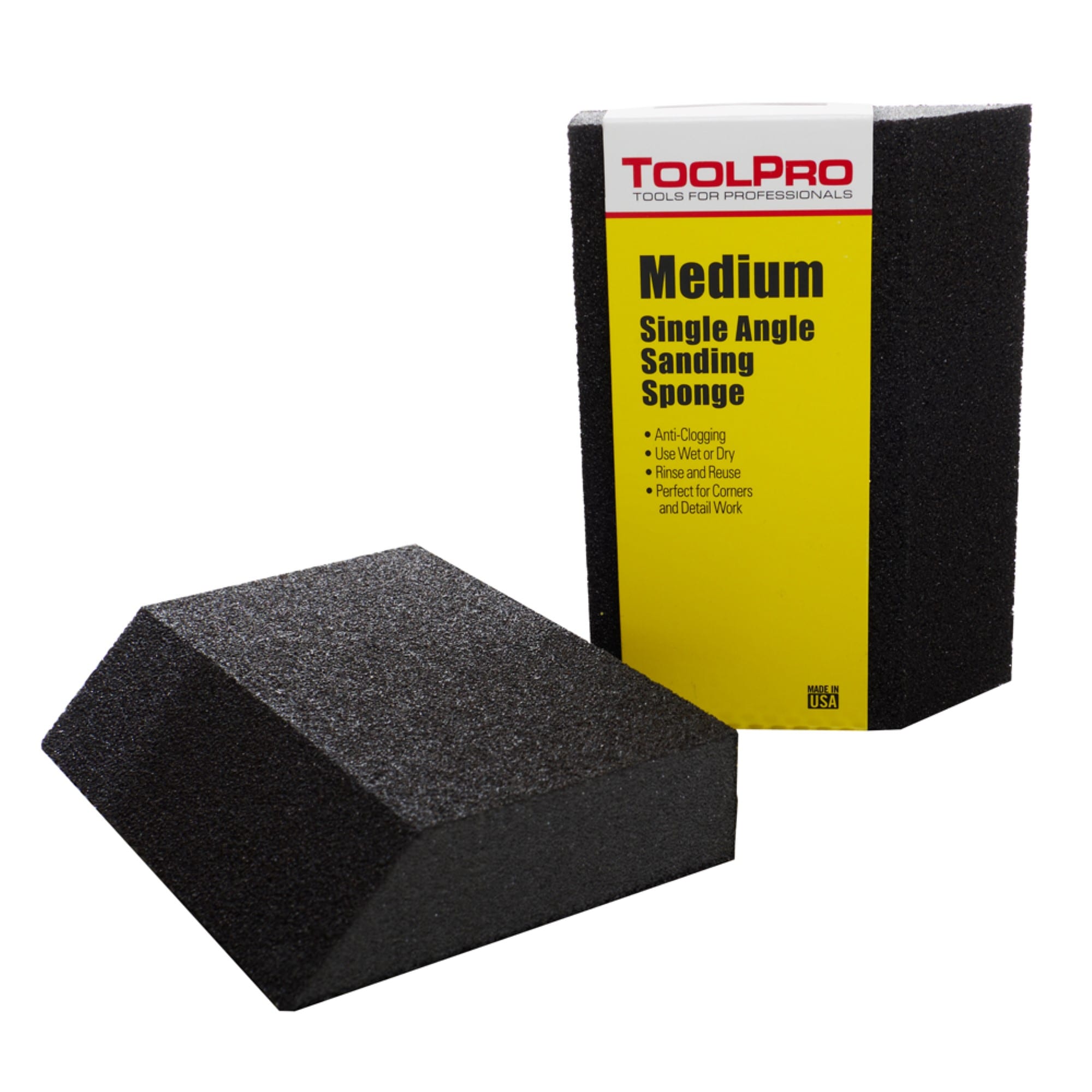 Medium/ Coarse Dual Grit Sanding Sponge - Box of 24 - ToolPro