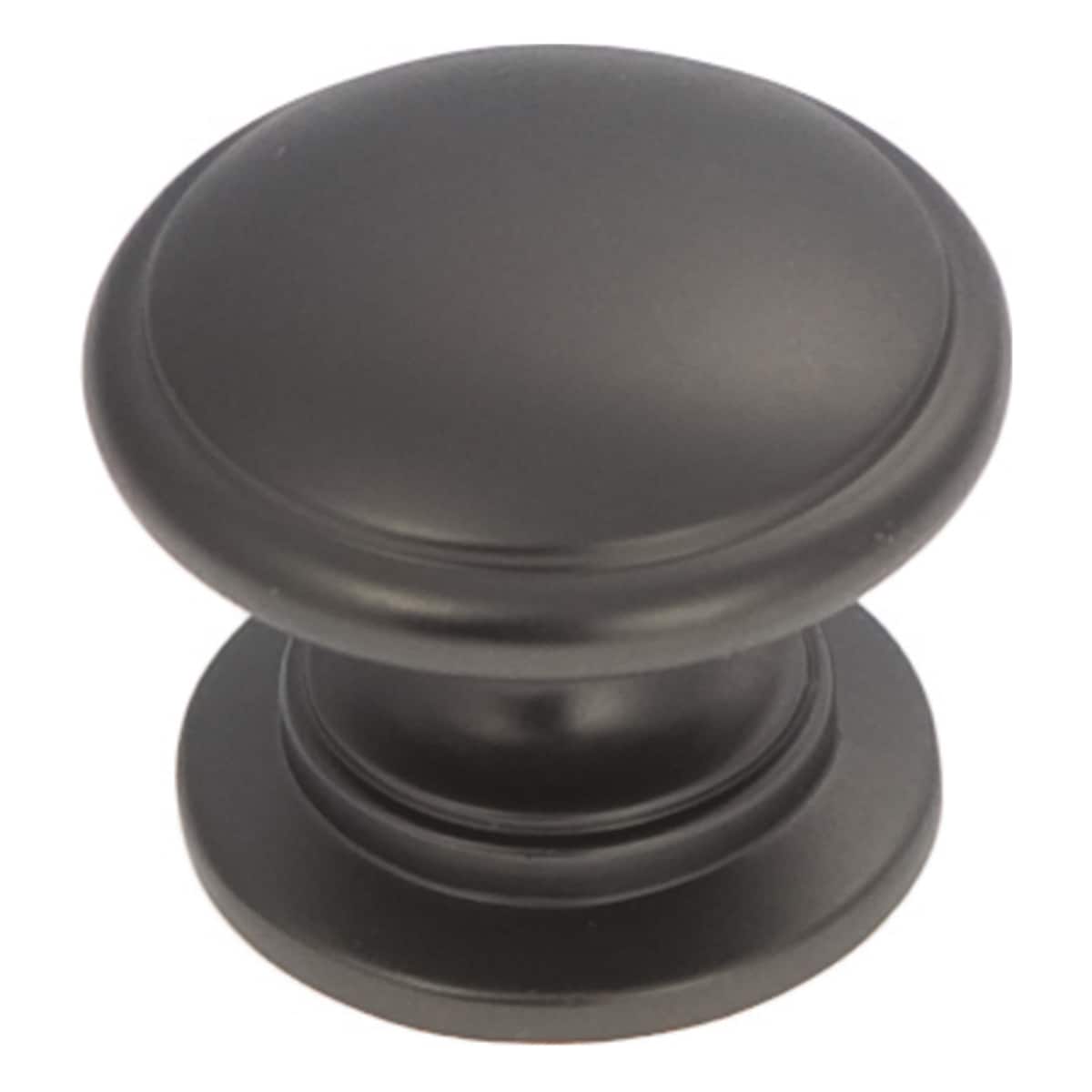 Hickory Hardware P3053-BM Williamsburg 1-1/4-in Black Mist Mushroom Farmhouse Cabinet Knob