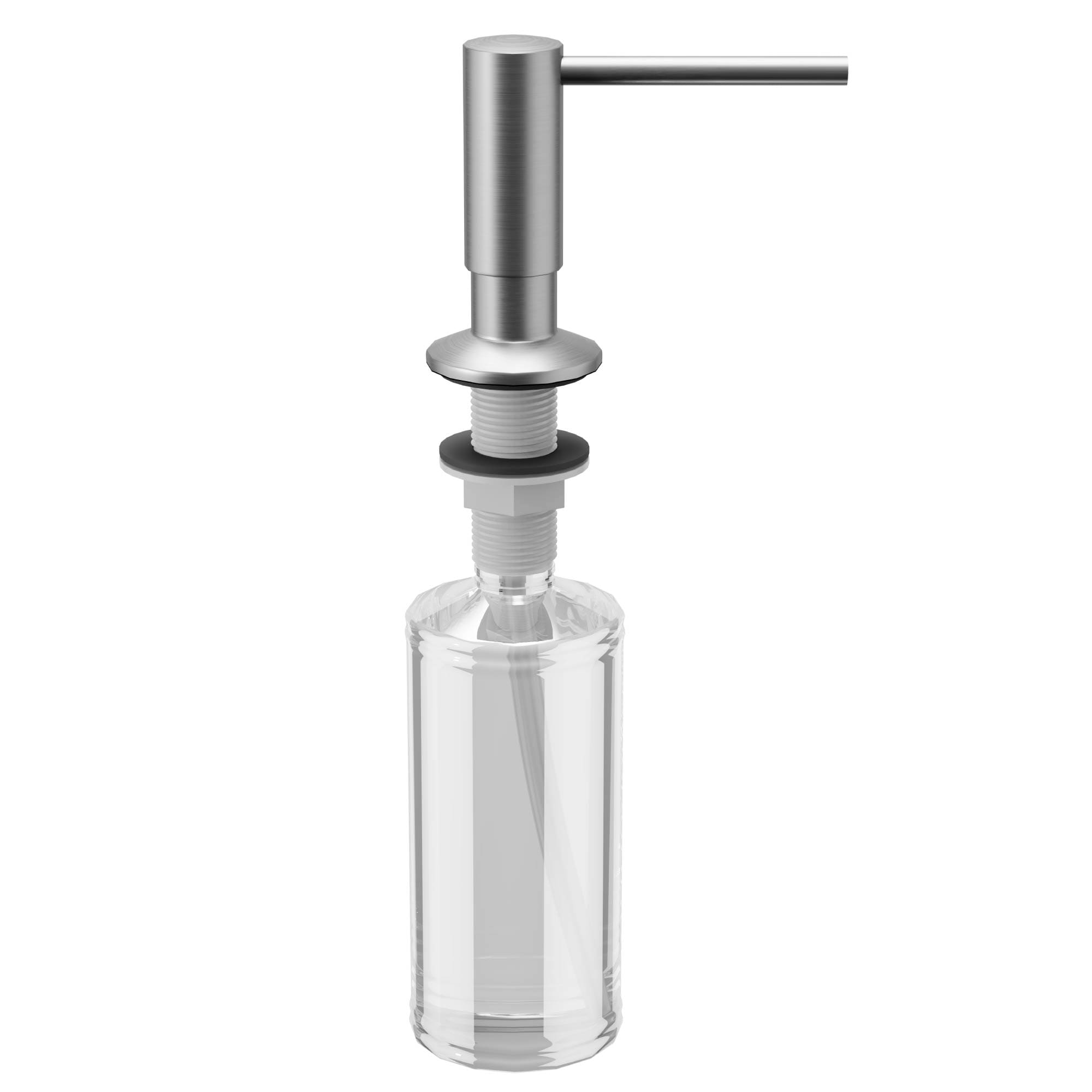 Karran SD35SS Stainless Steel 12-oz. Capacity Deck-mount Soap and Lotion Dispenser