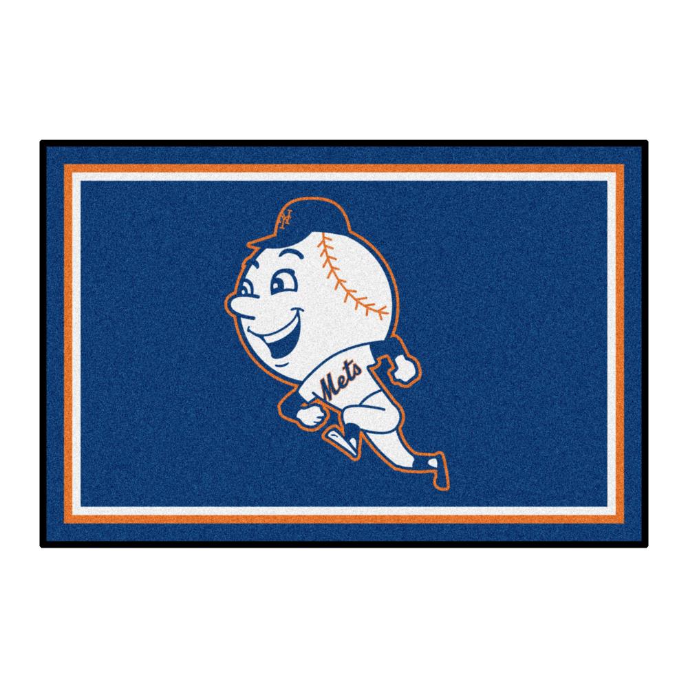 FANMATS New York Mets Blue 2.25 ft. Round Area Rug 31462 - The Home Depot