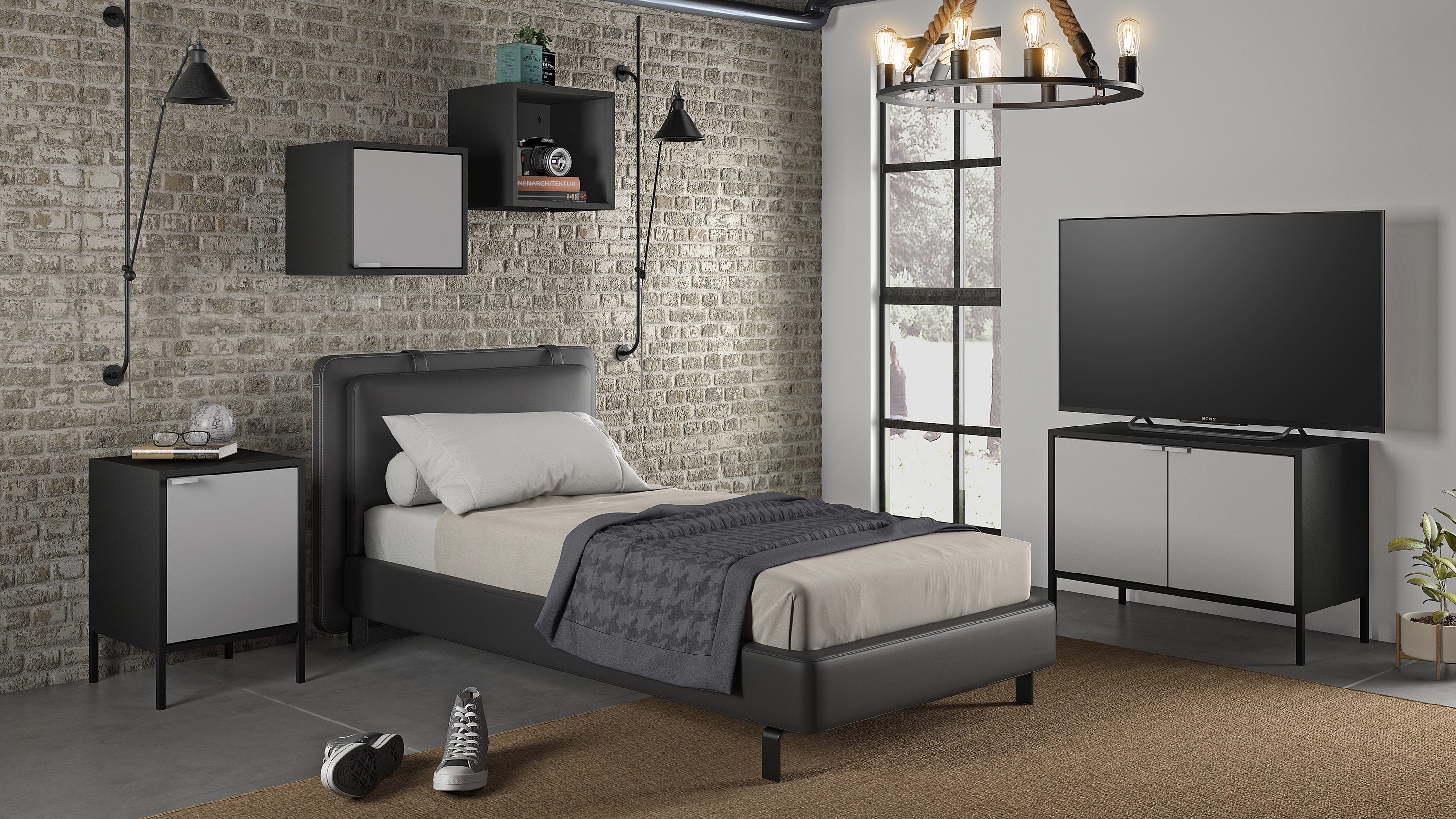 Manhattan Comfort 13GMC3 Wall-Mounted-Shelving - View #4