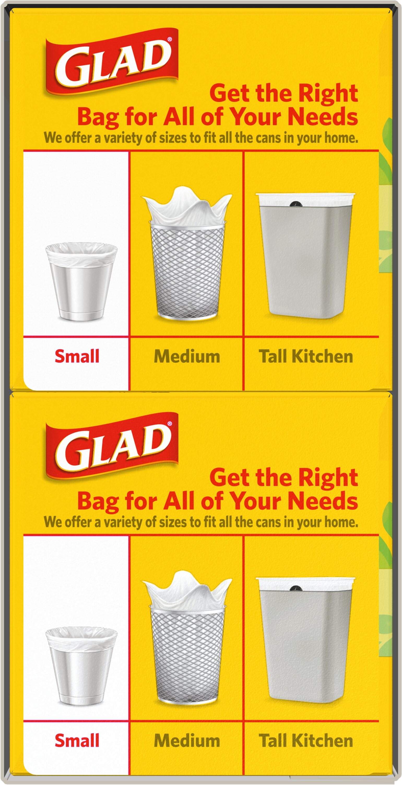 Glad 4-Gallons Gain Original White Plastic Wastebasket Flap Tie