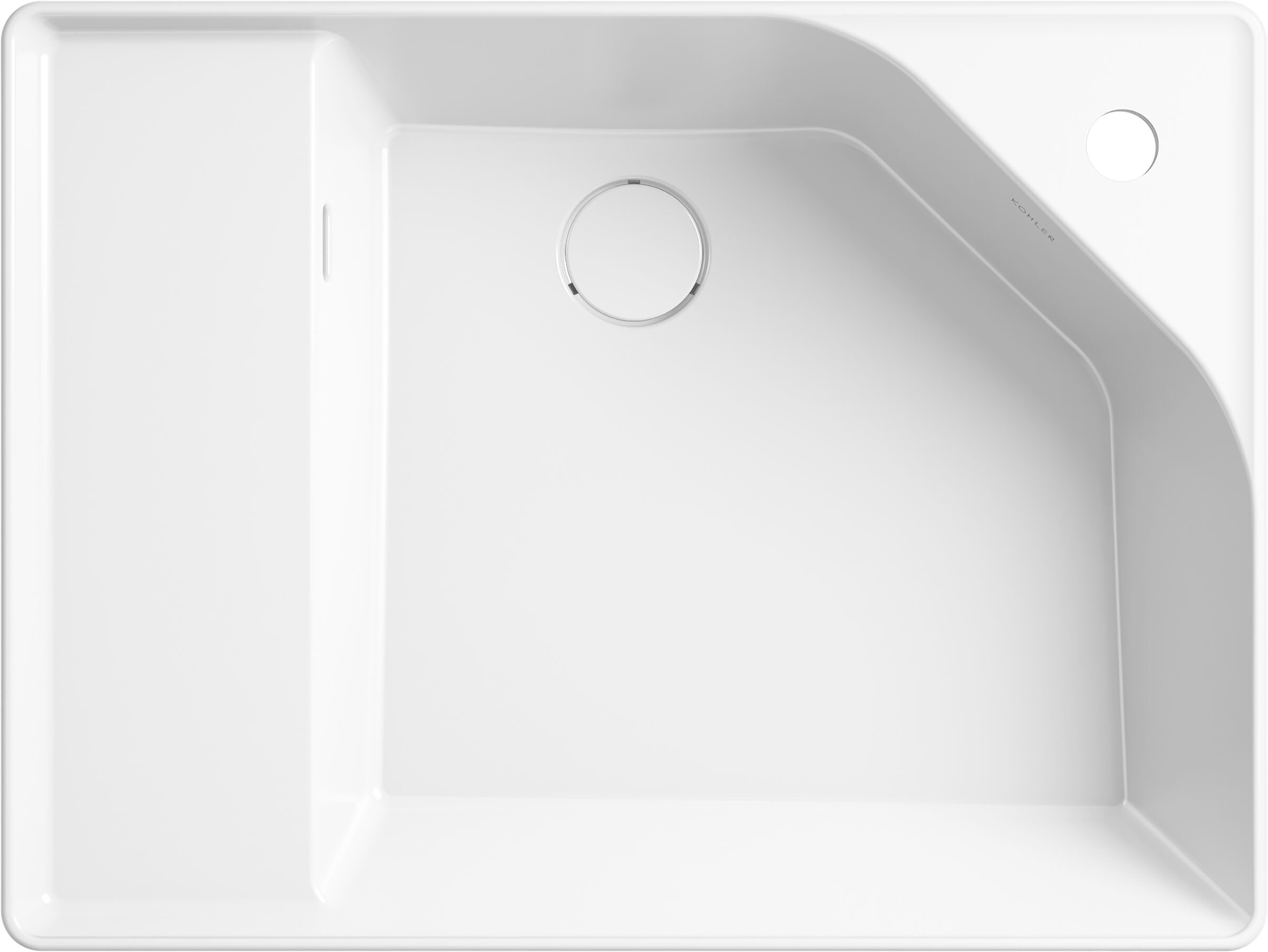 Spacity 24" White Ceramic Vanity Top with Integrated Sink