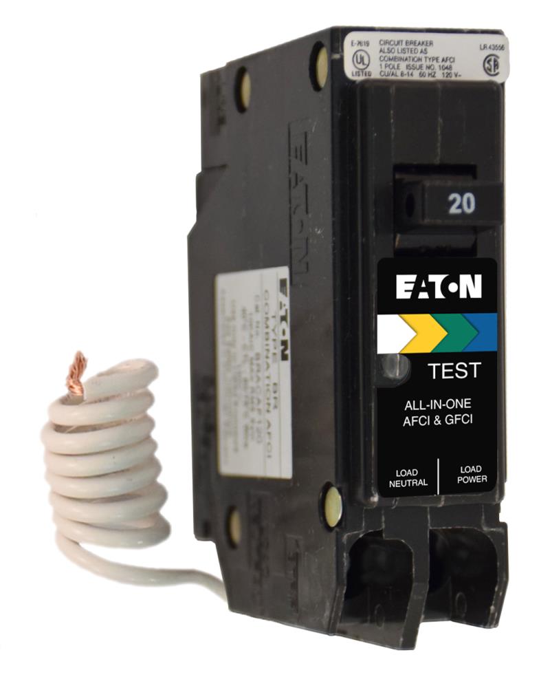Eaton BRL220CAF Plug-In Mount Type BR Combination Arc Fault Circuit Breaker for sale online 