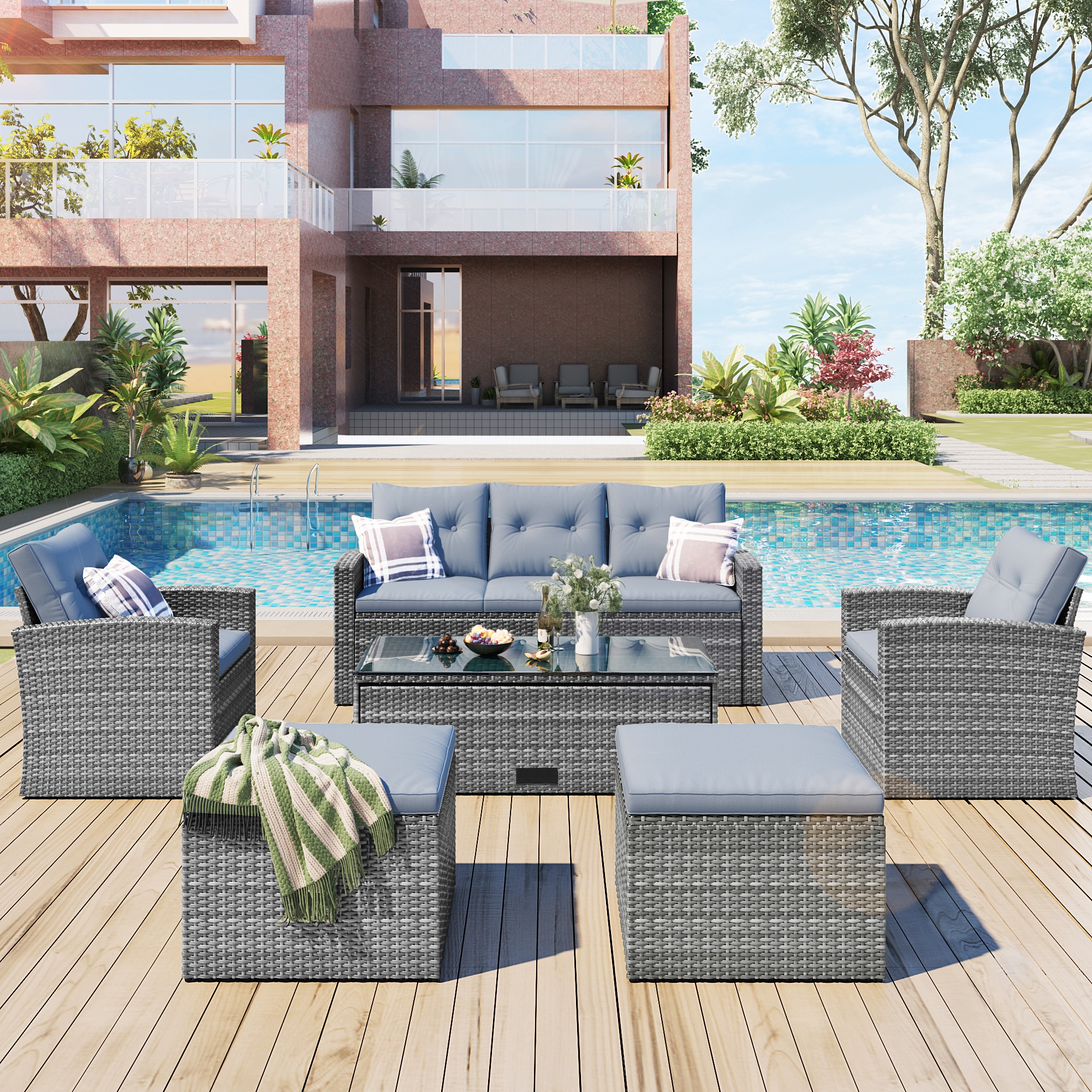 ModernLuxe L-FG201201AAE Patio-Conversation-Sets - View #3