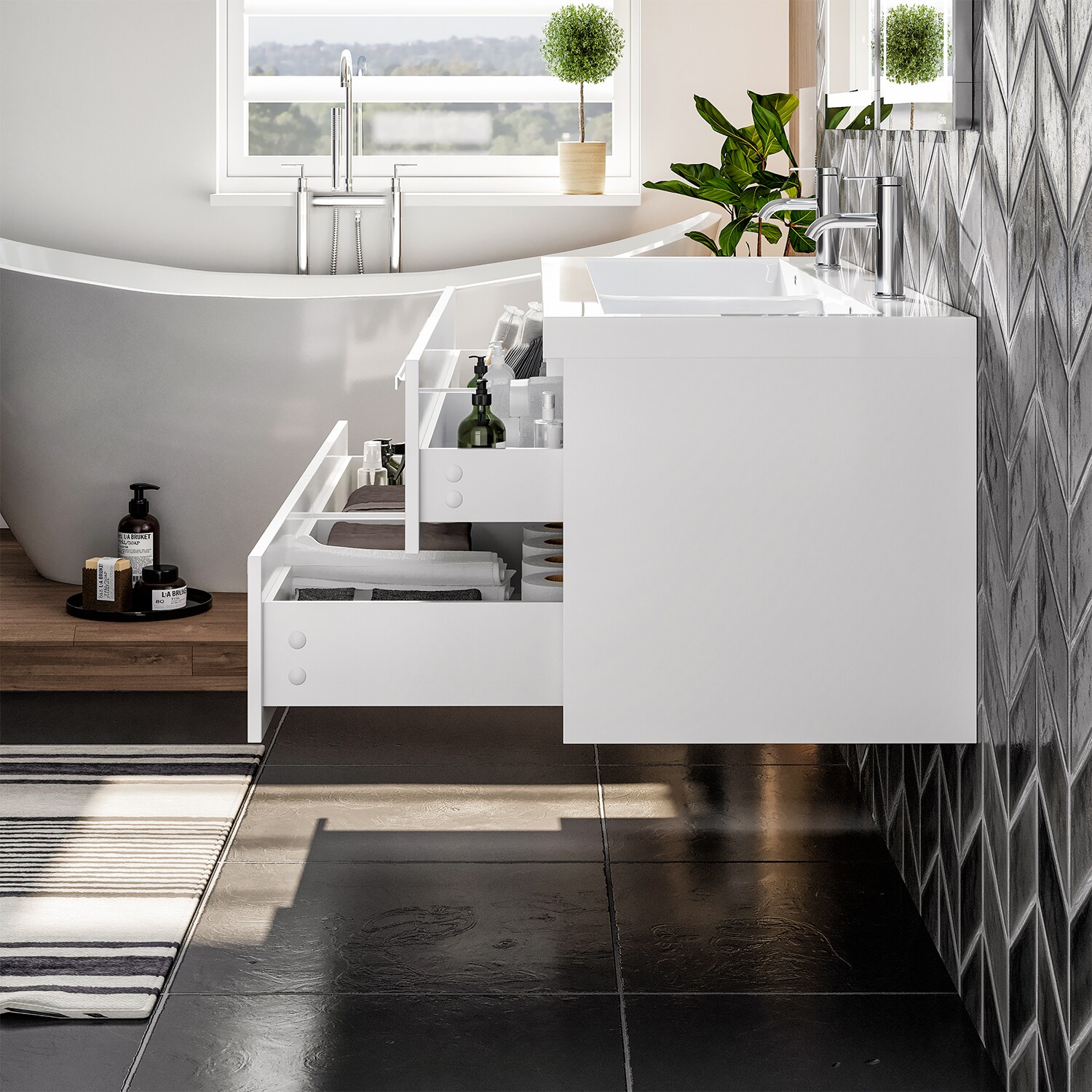 Eviva EVVN144-57WH Bath-Vanity-Combo - View #5