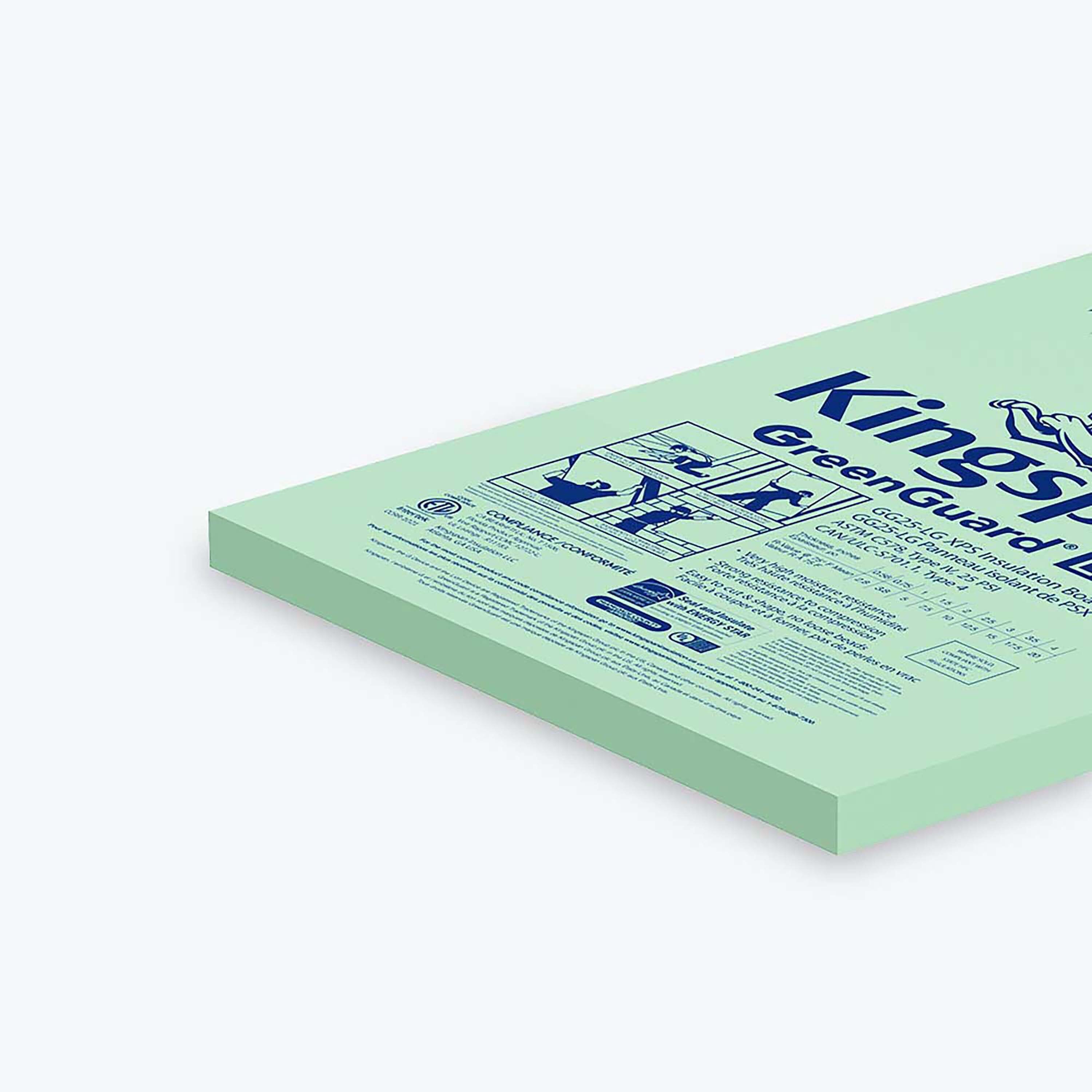 Kingspan Insulation R-10, 2-in x 4-ft x 8-ft Unfaced Foam Board Insulation