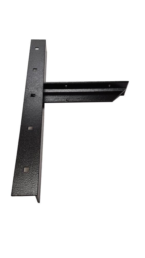 CounterBalance CCH-CBCBE-9BL Extended concealed bracket 11-in x 2-in x 20-in Black Steel Countertop Support Bracket