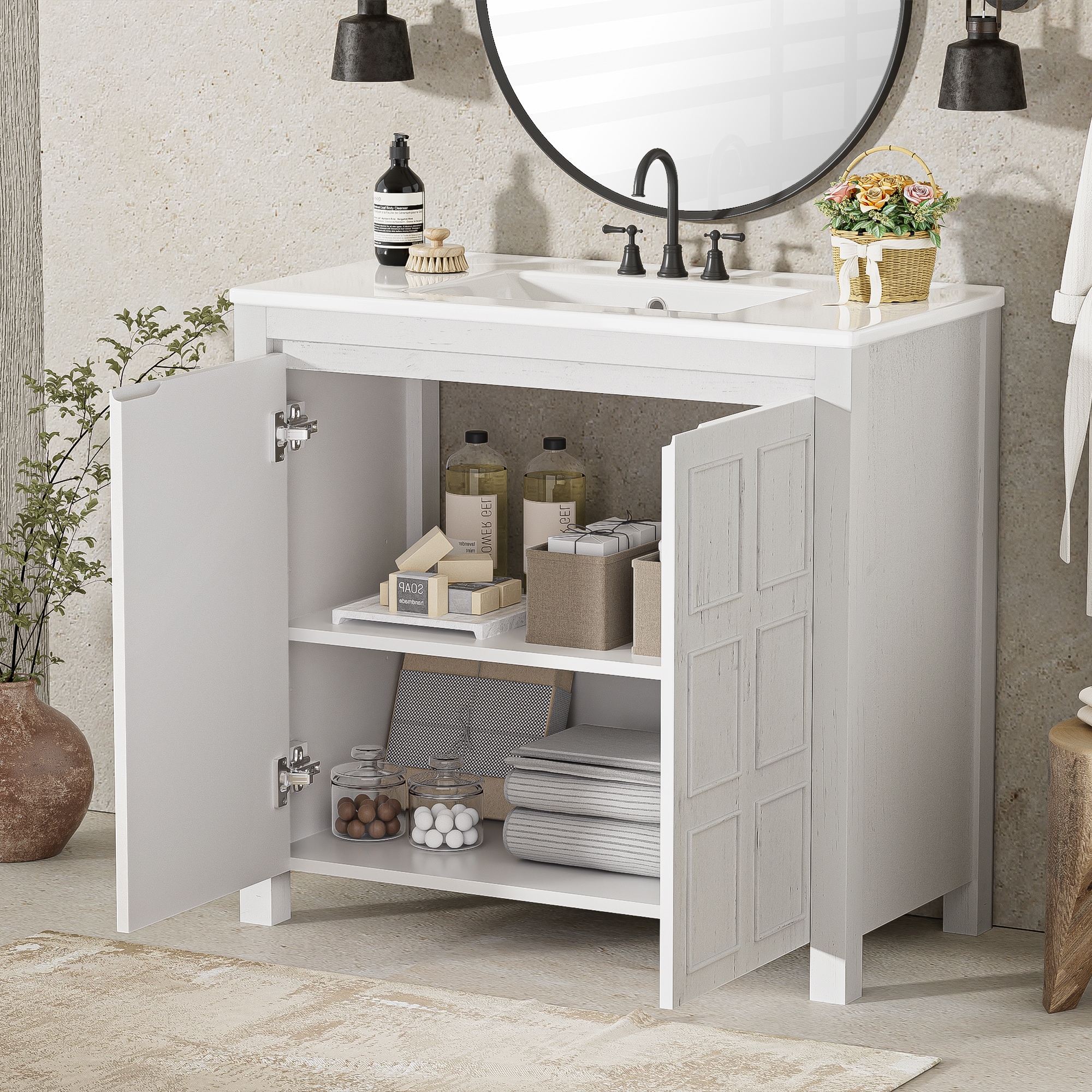 CASAINC CA-GLS00163 Bath-Vanity-Combo - View #3
