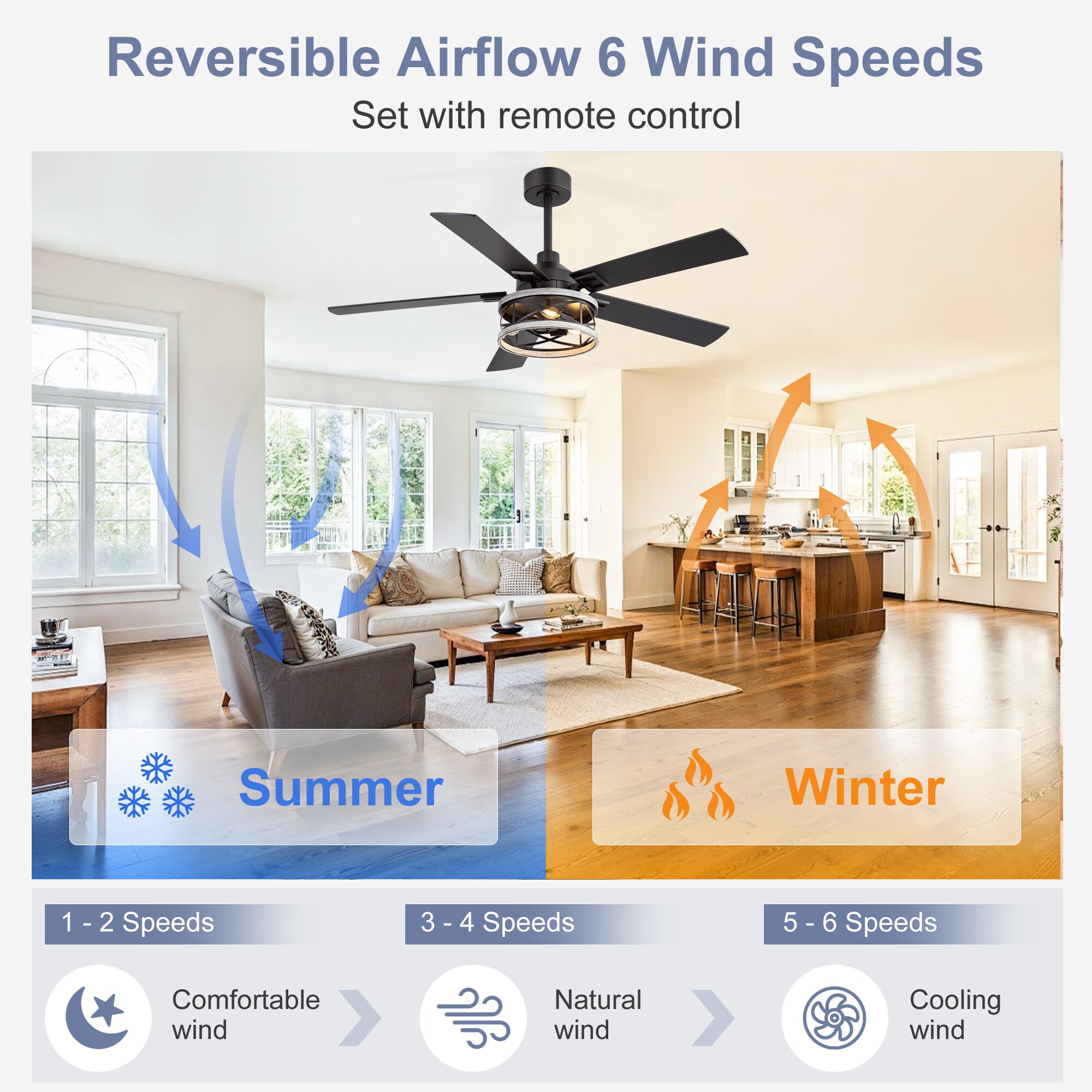 Airsurfer AS-37008-BK Ceiling-Fans - View #5