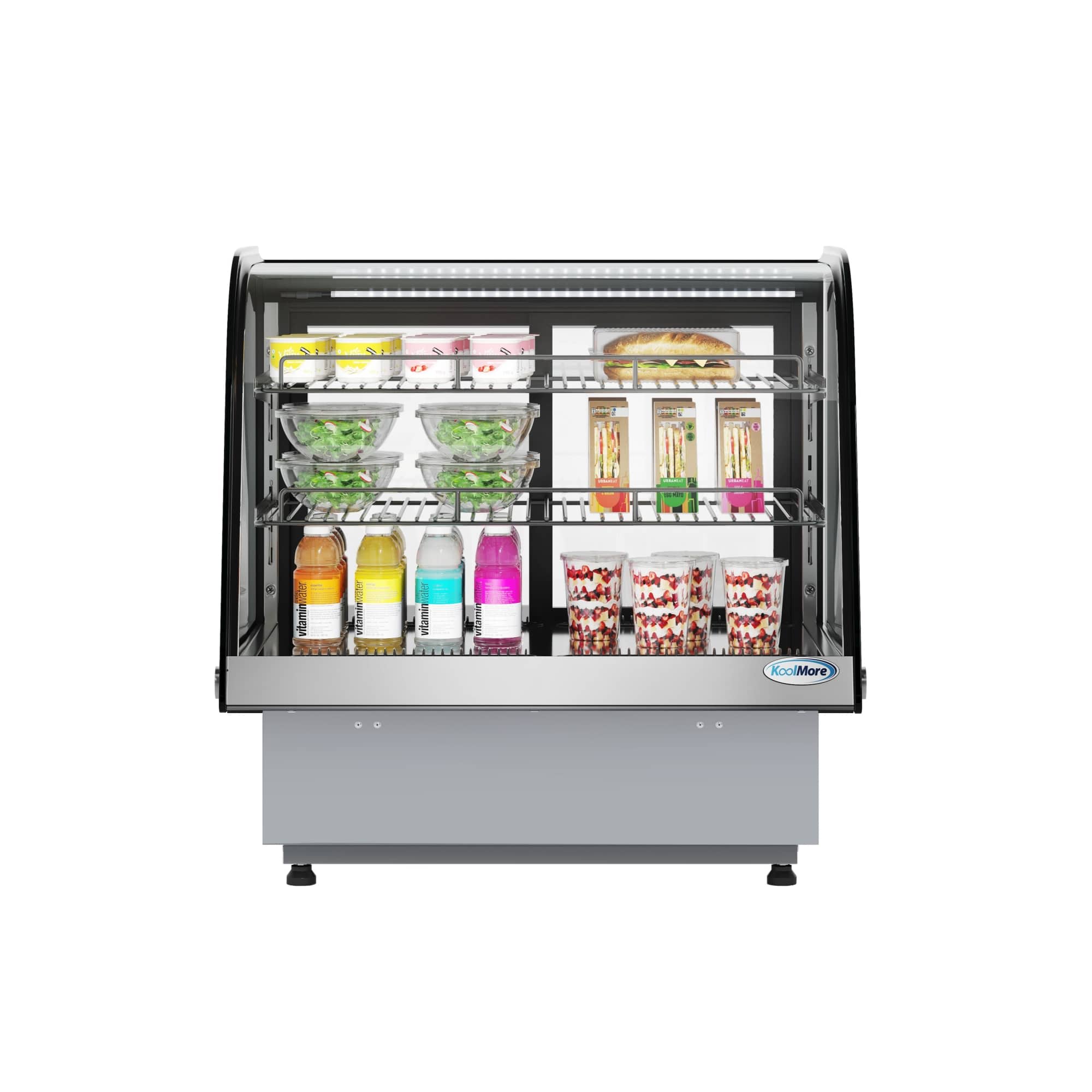KoolMore - 27 in.  Drop-In Countertop Display Refrigerator in Black
