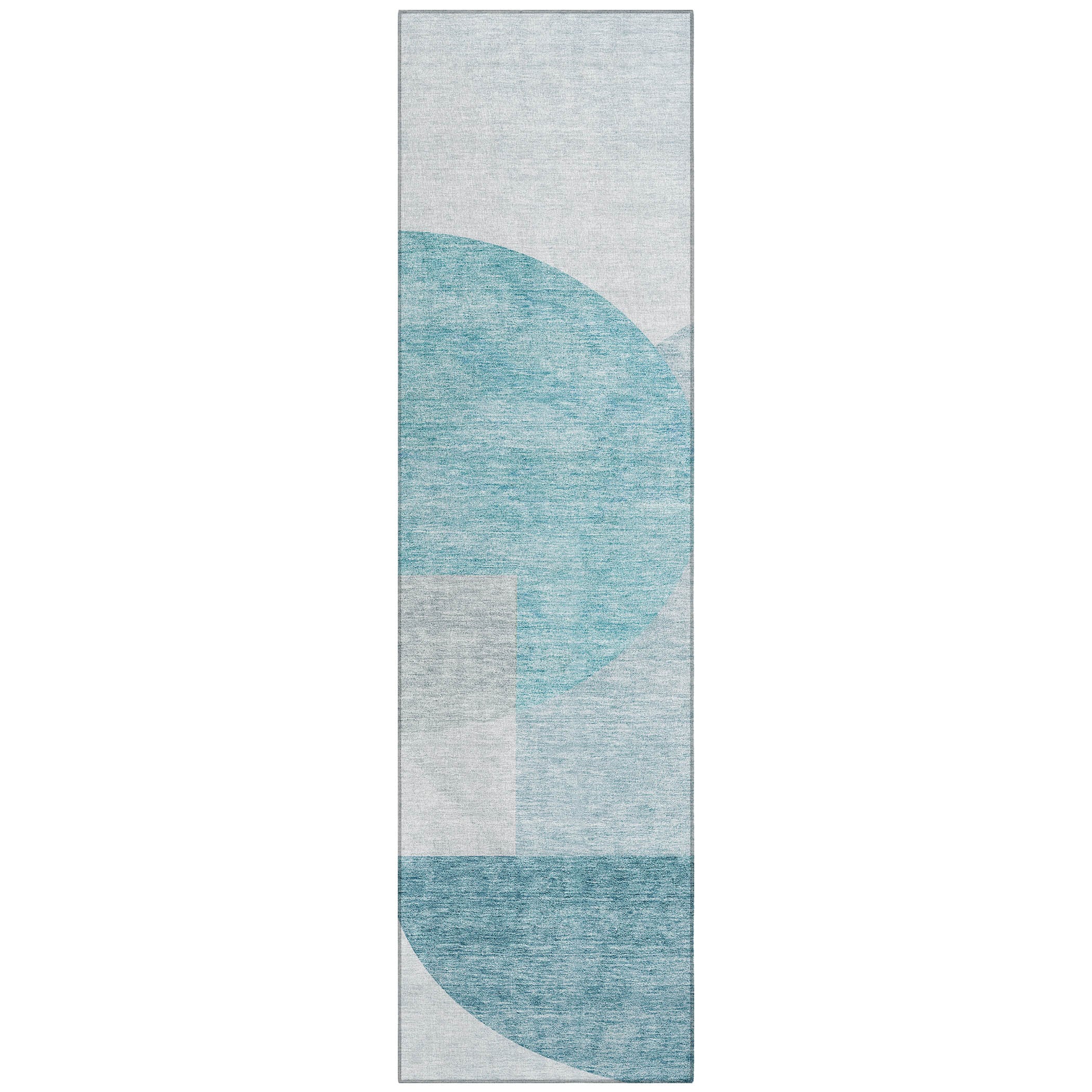 Addison Rugs ACN678TE2X8 Chantille ACN678TE 2 x 7 (ft) Polyester Teal Rectangular Indoor/Outdoor Geometric Machine washable Runner rug