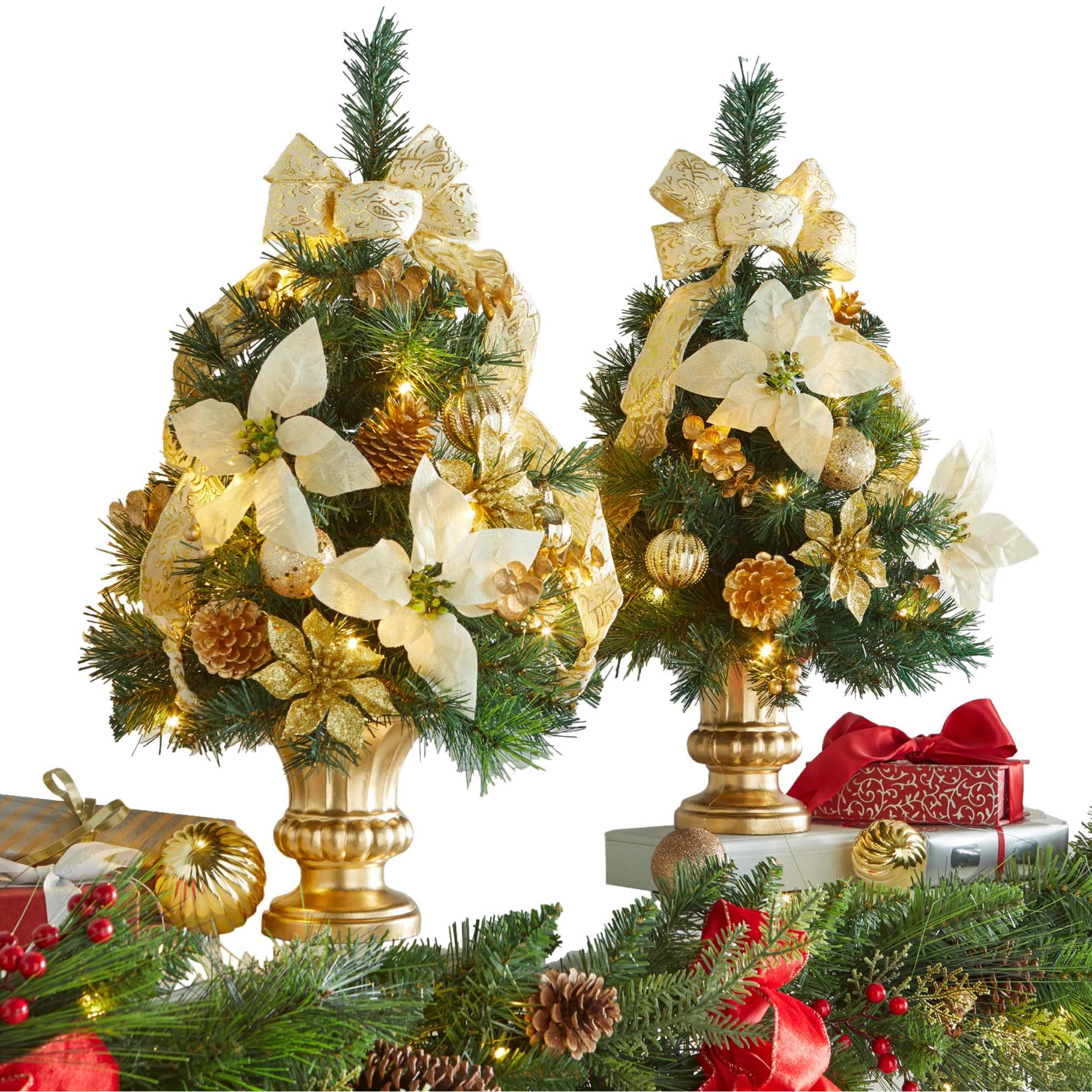 BrylaneHome 196438787009 24-in Tabletop Christmas Tree