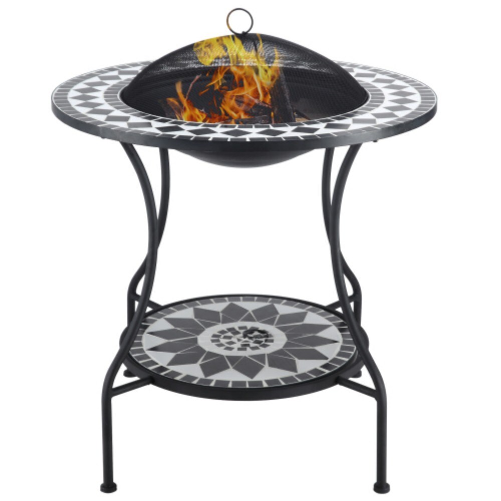 Poly furniture 30-in W Steel Round Wood-Burning Fire Pit