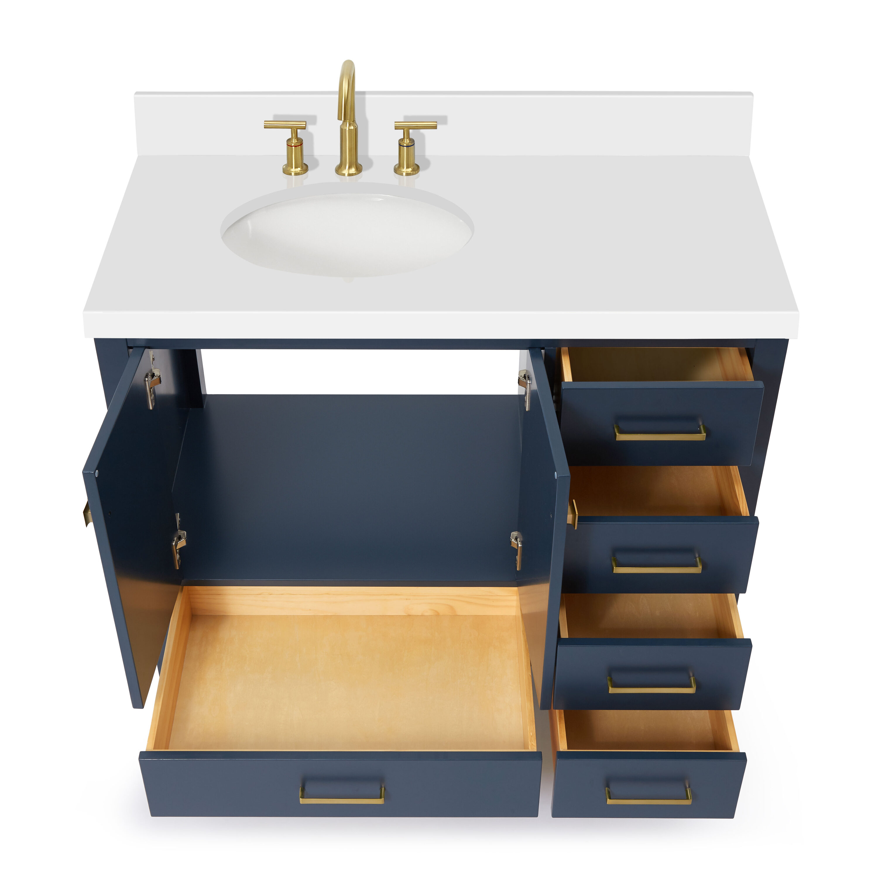 ARIEL A043SLWQOVOMNB Bath-Vanity-Combo - View #6