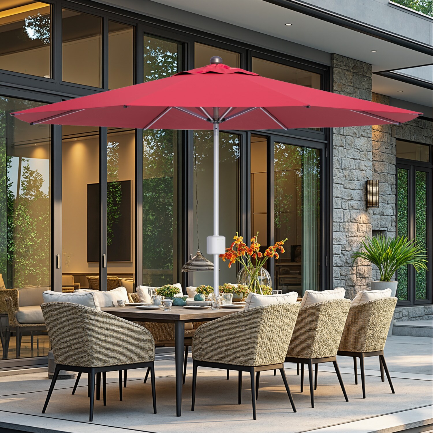 Patiowell WES-PUB24-0719-RD Umbrellas-2 - View #7