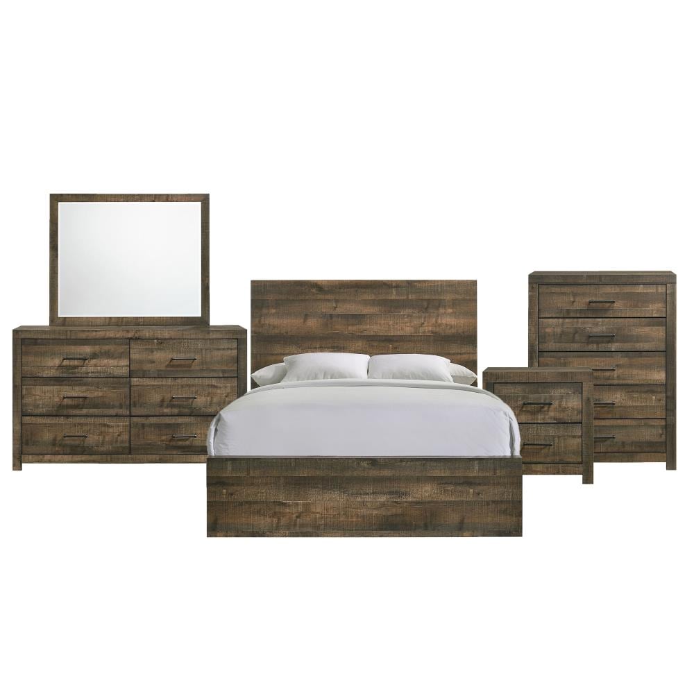 picket house furnishings beckett brown king bedroom set in the