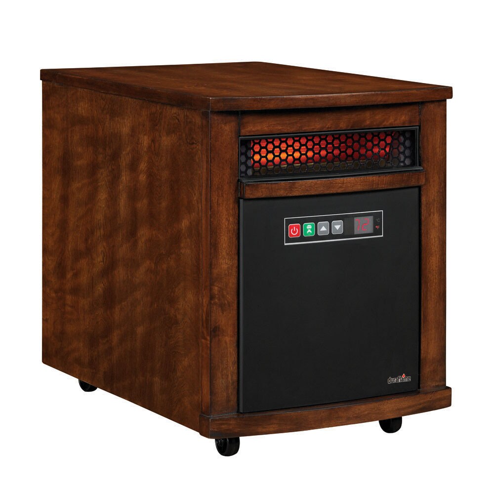 Duraflame Up to 1500-Watt Infrared Cabinet Indoor Electric Space Heater ...