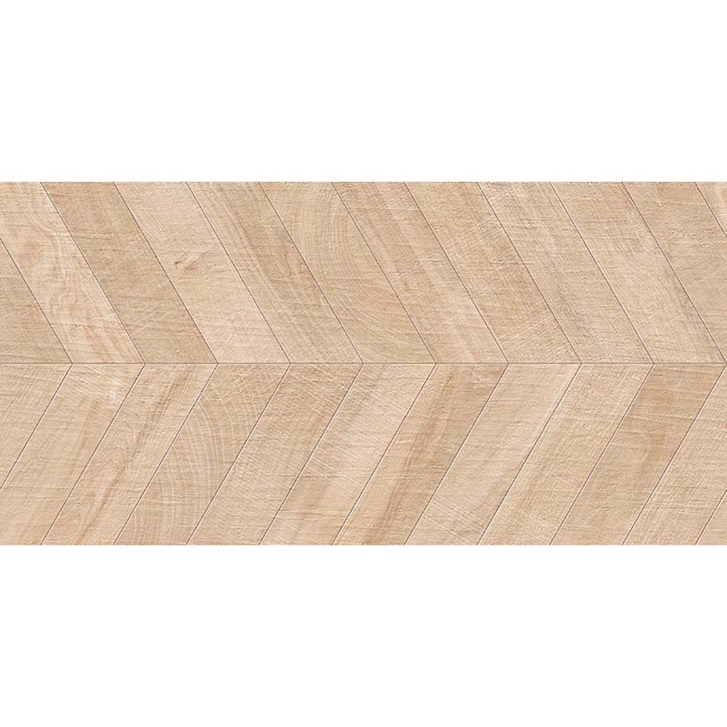 Apollo Tile ZENCHVMAP2448 Bois Acer 24-in x 48-in Matte Porcelain Wood Look Chevron Floor and Wall Tile (15.49-sq. ft/ Carton)