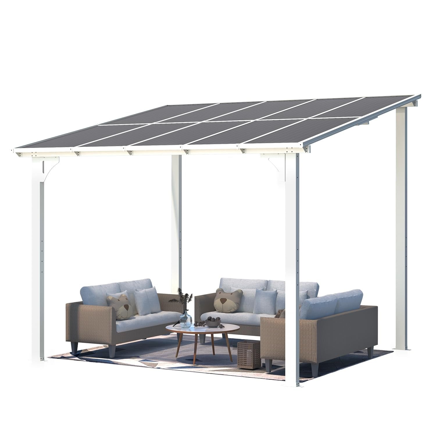 AECOJOY 16401WH-LS01 Wood-Resin-Gazebos - View #5