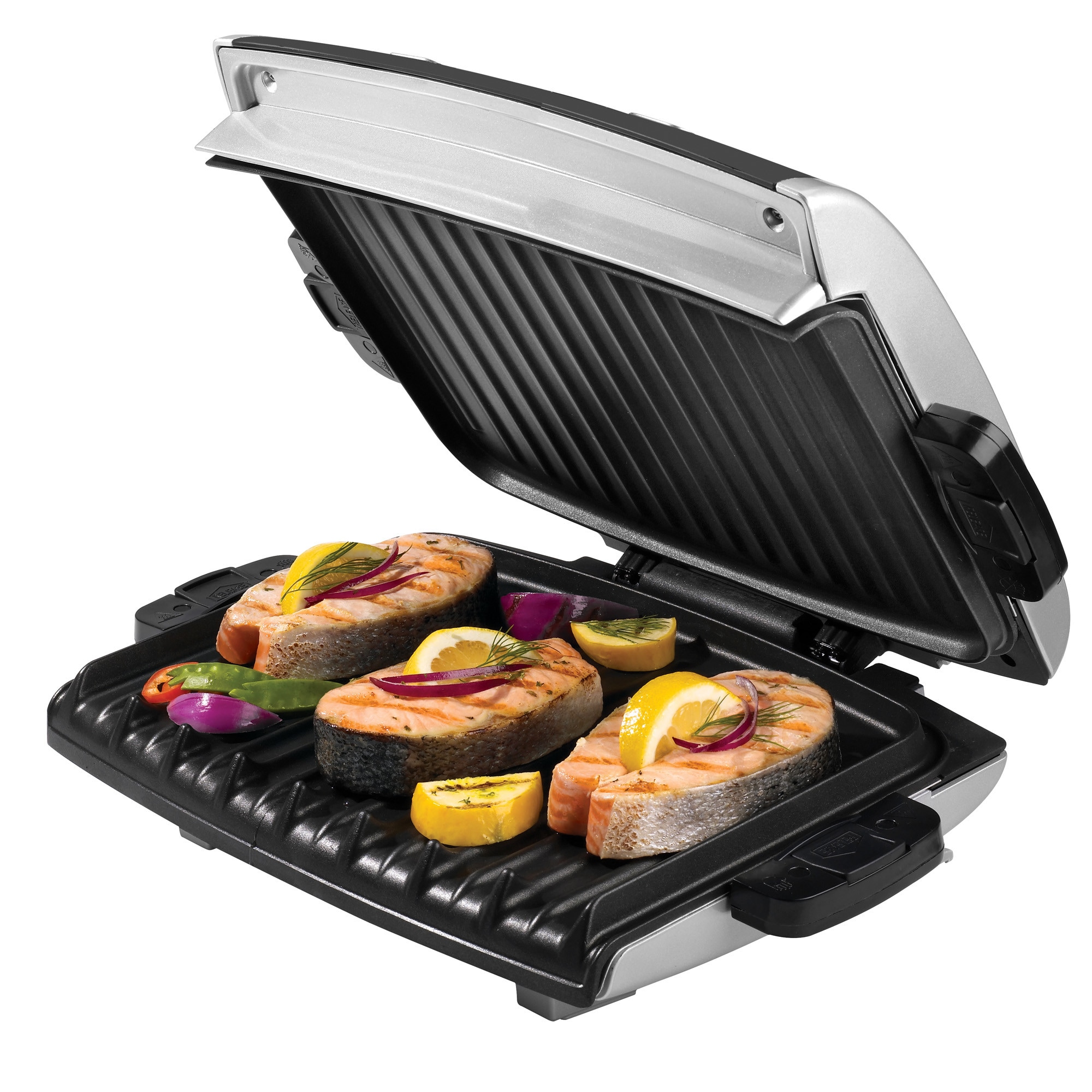 George Foreman 11.42-in L x 7.6-in W Non-Stick Residential in the Indoor  Grills department at