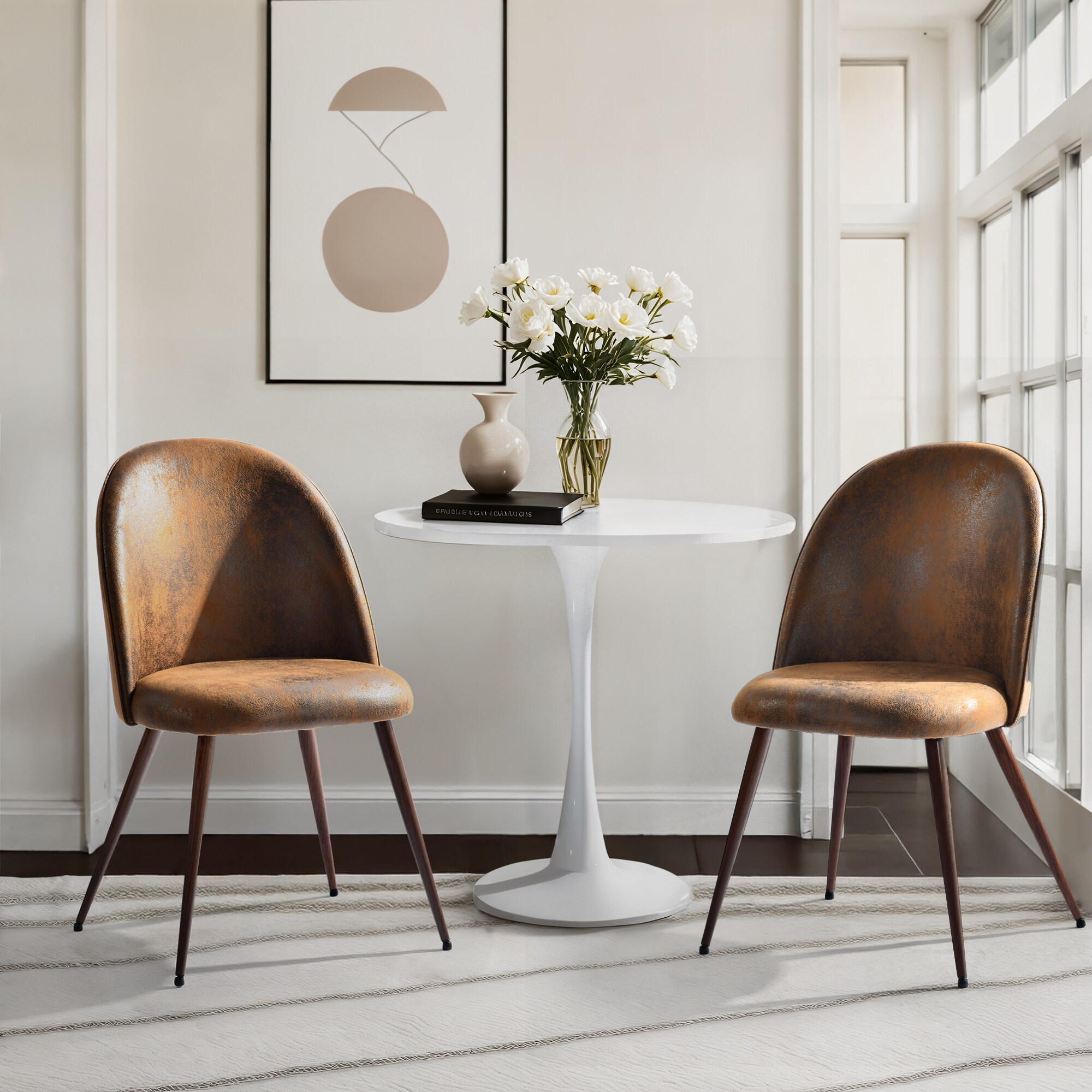 Homy Casa HAVEN BROWN 2PK Dining-Chairs - View #4