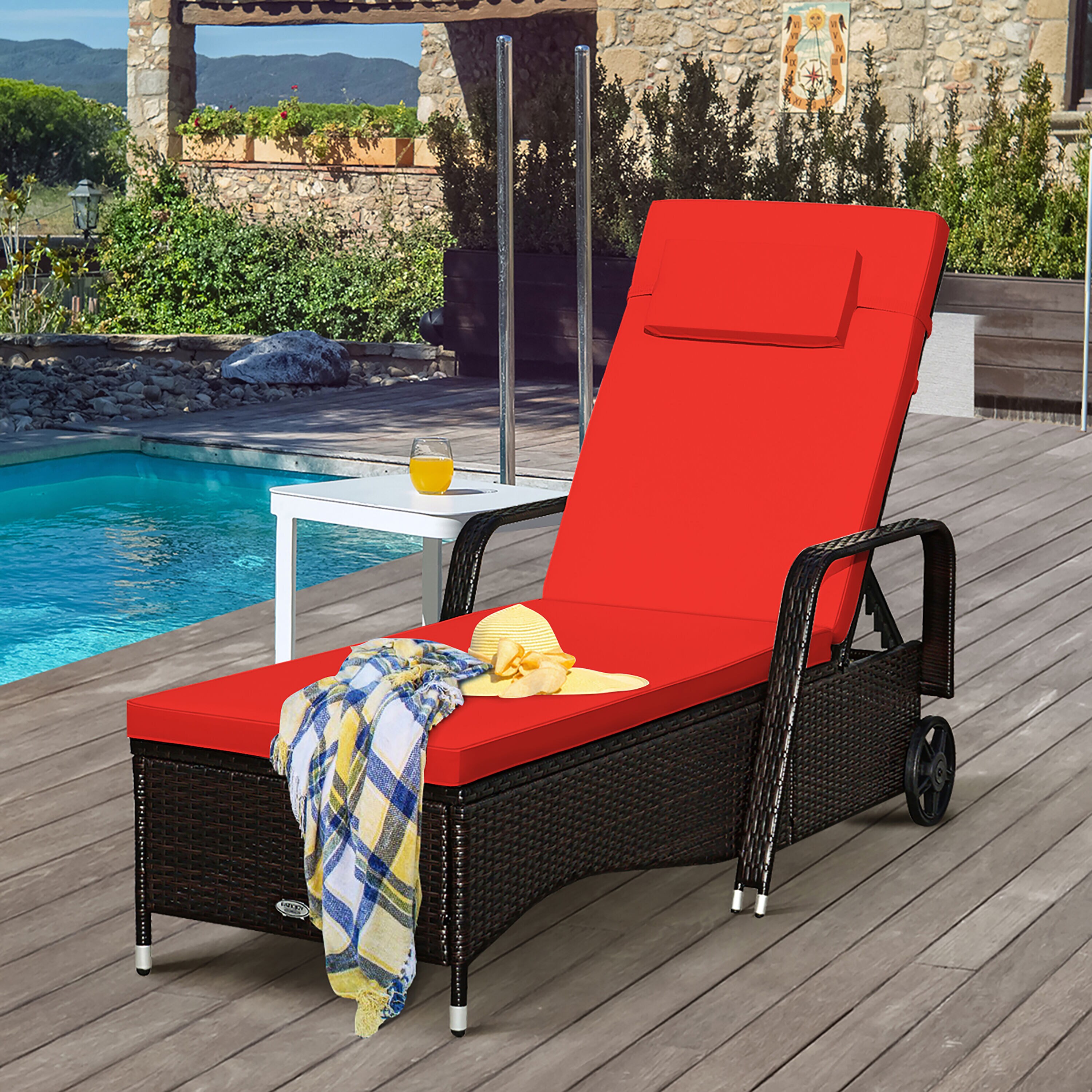 Costway HW66946WH-RE Patio-Chairs - View #8