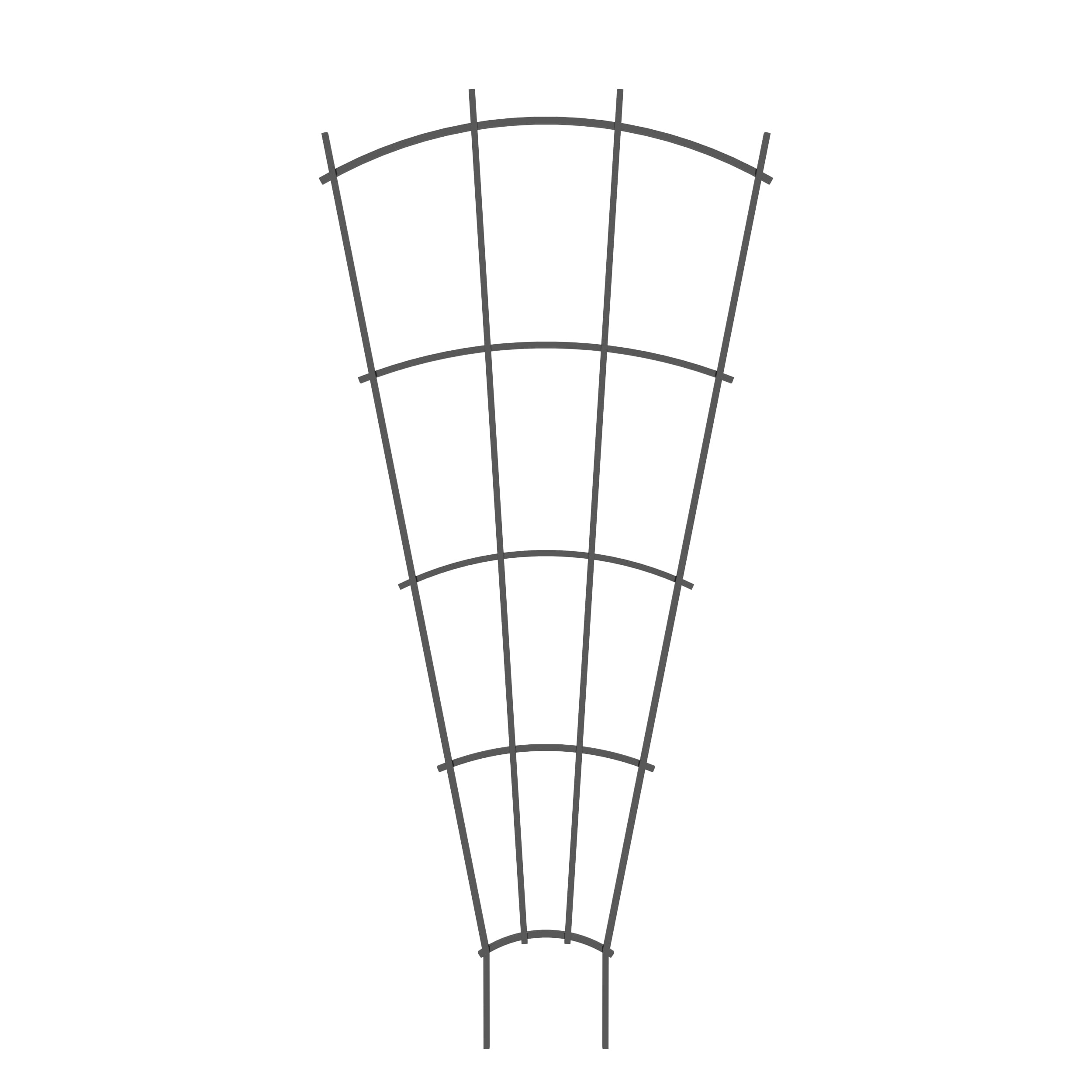 Style Selections 34-in W x 72-in H Black Steel Fan Garden Trellis For Climbing Plants For Cucumbers For Roses