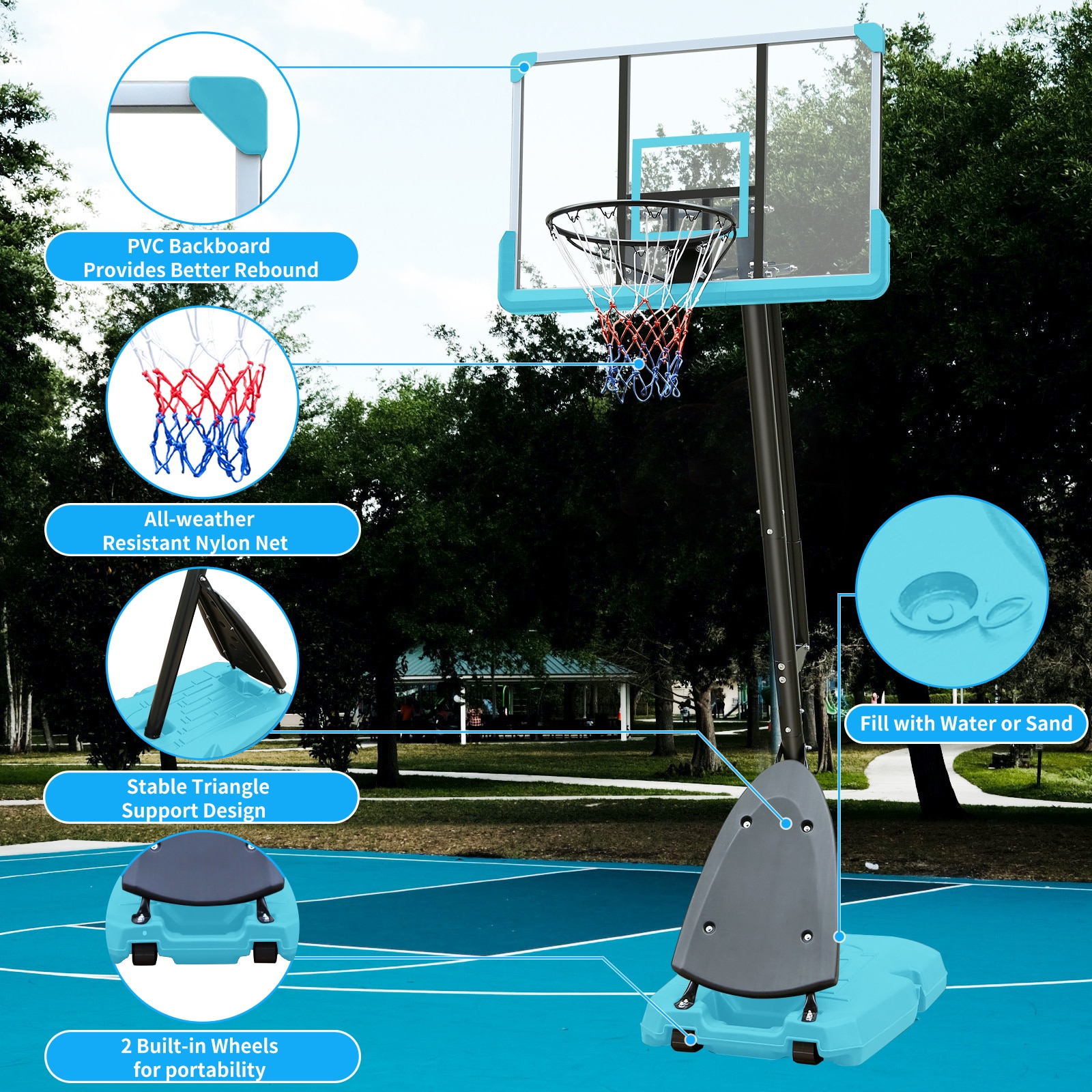 Runesay AF14 Basketball-System - View #2