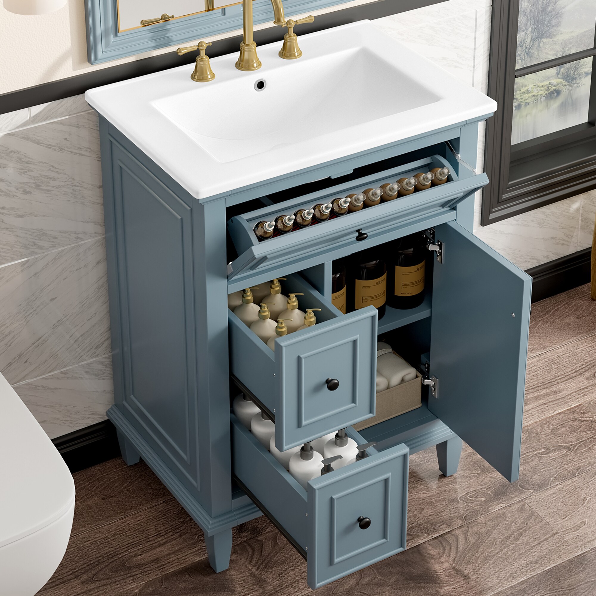 ModernLuxe L3P-N759P252821C Bath-Vanity-Combo - View #2