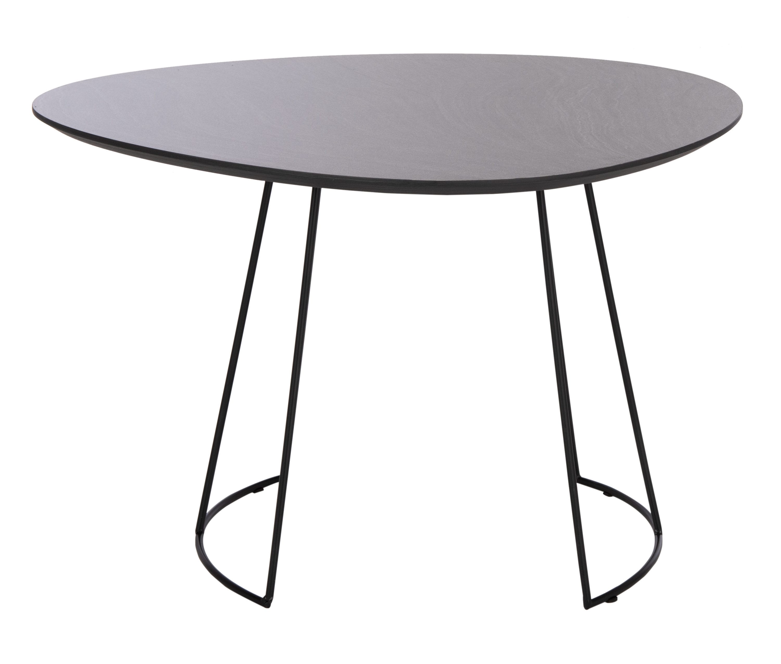 Safavieh ACC4200B Brooks 27-in W x 17.7-in H Dark Gray Wood veneer Round Modern End Table Assembly Required