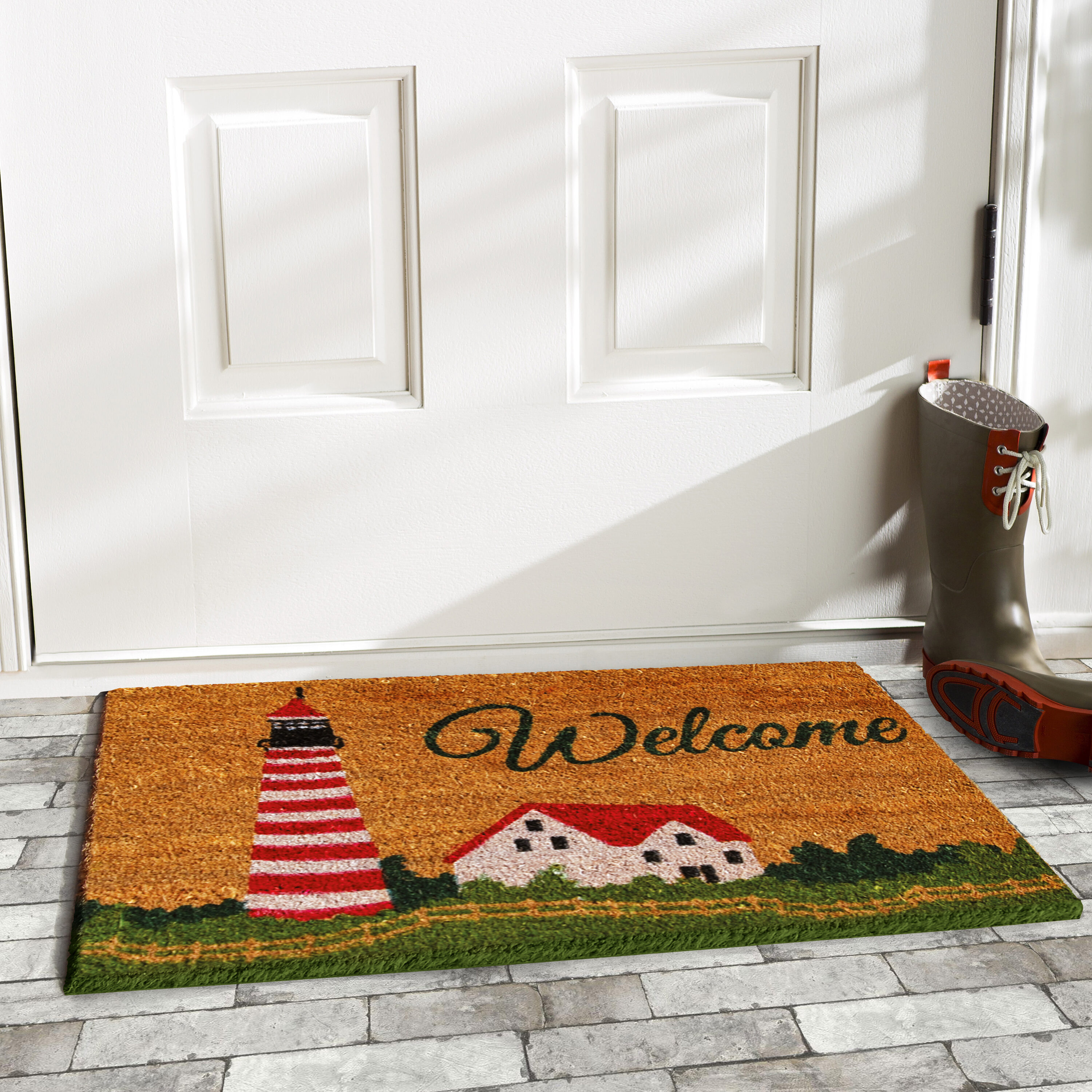 Harbor Welcome 29"x17" Coir Rectangular Outdoor Doormat