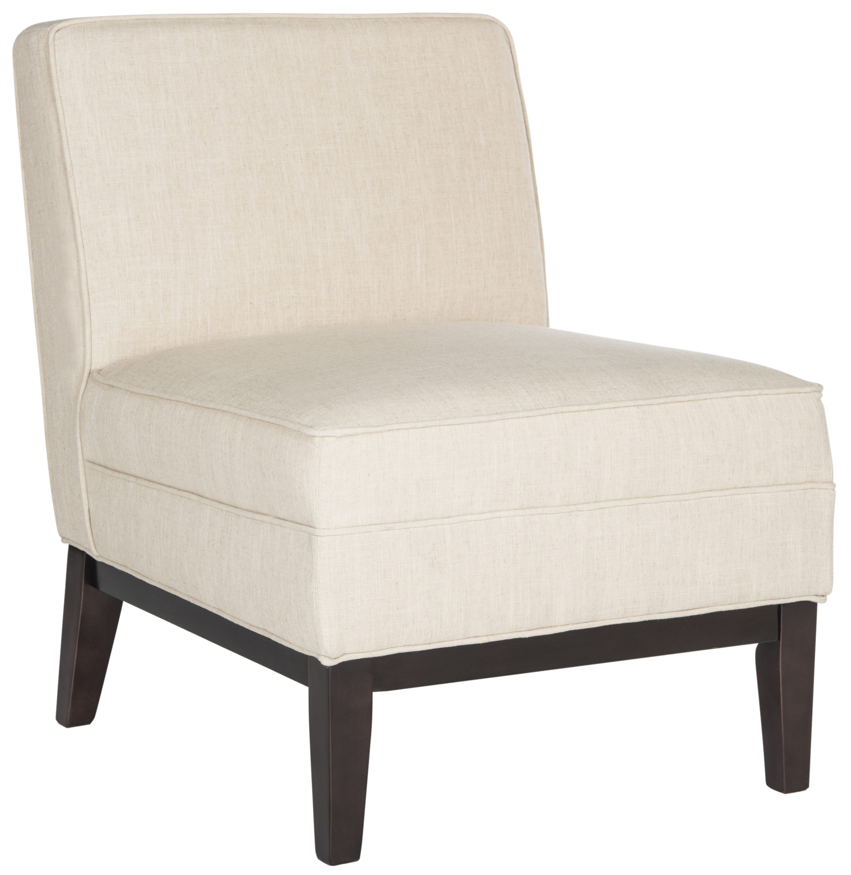 Safavieh Armond Casual Wheat Linen Accent Chair in the Chairs ...