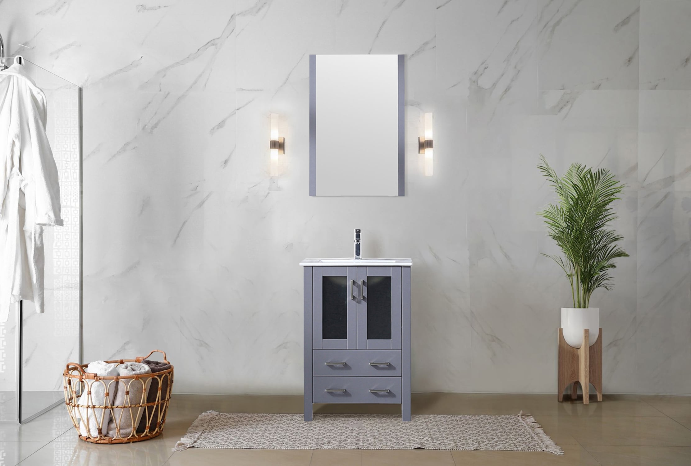 Lexora LV341824SBESM22F Bath-Vanity-Combo - View #10